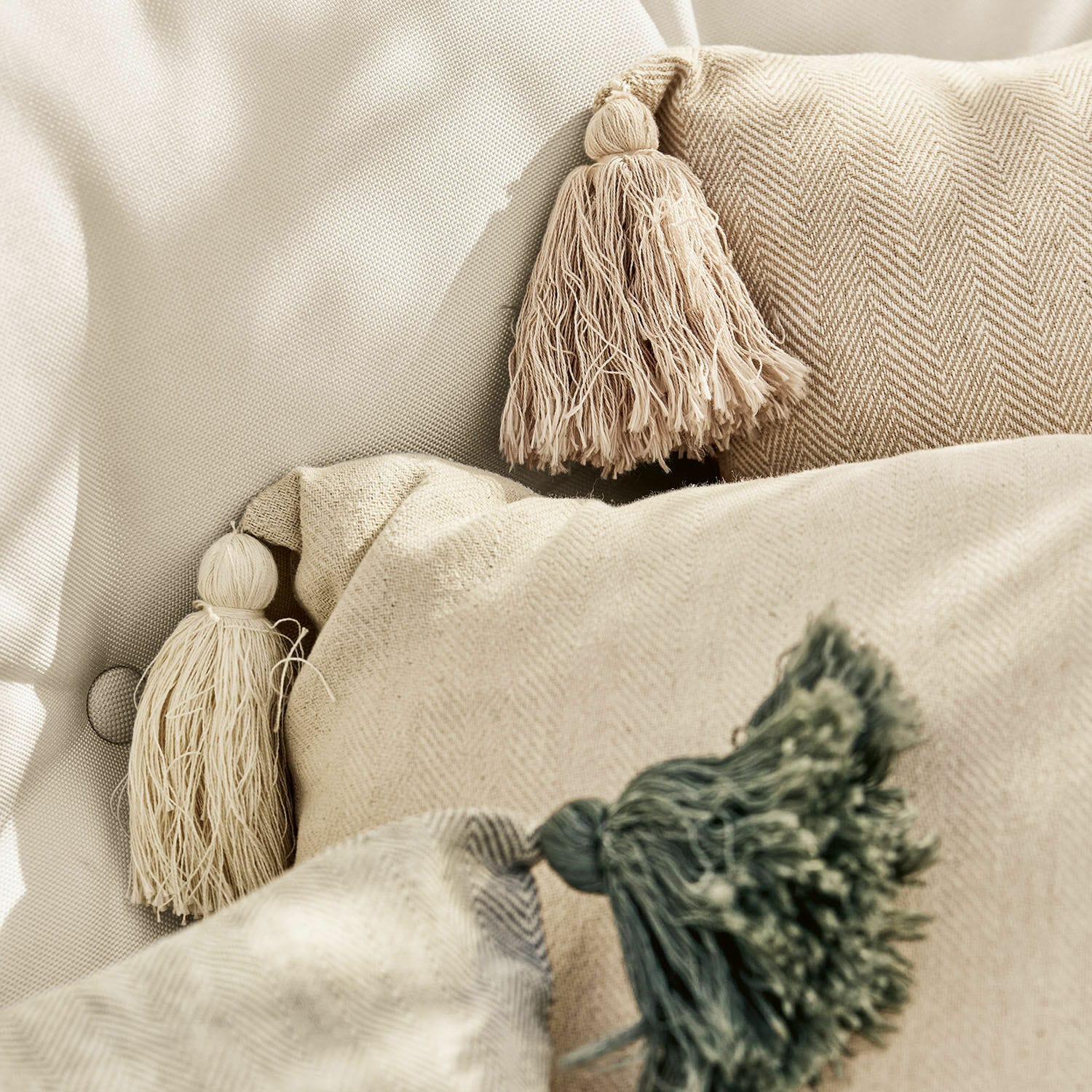 Lot de 3 housses de coussins Vivian