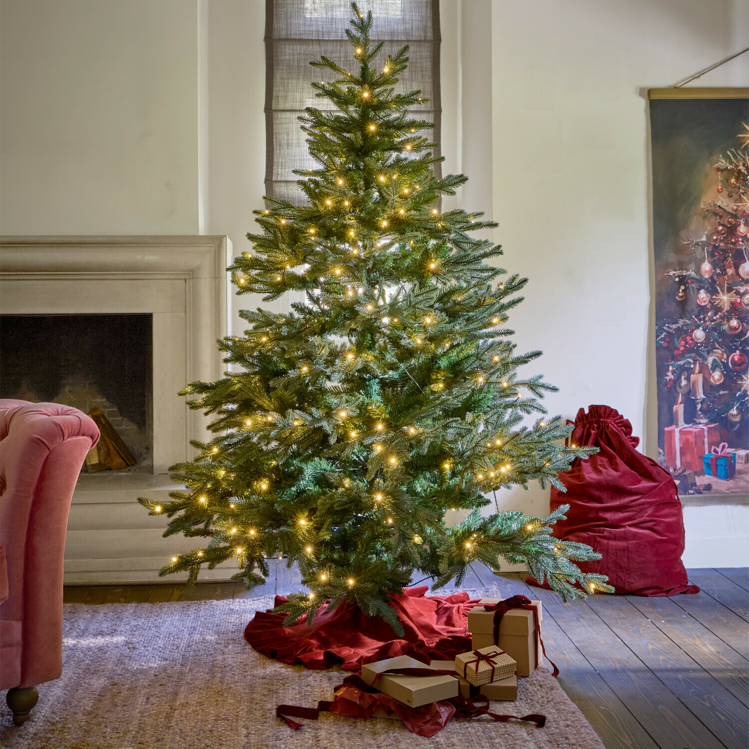 Couvre-pied de sapin de Noël Marvielle