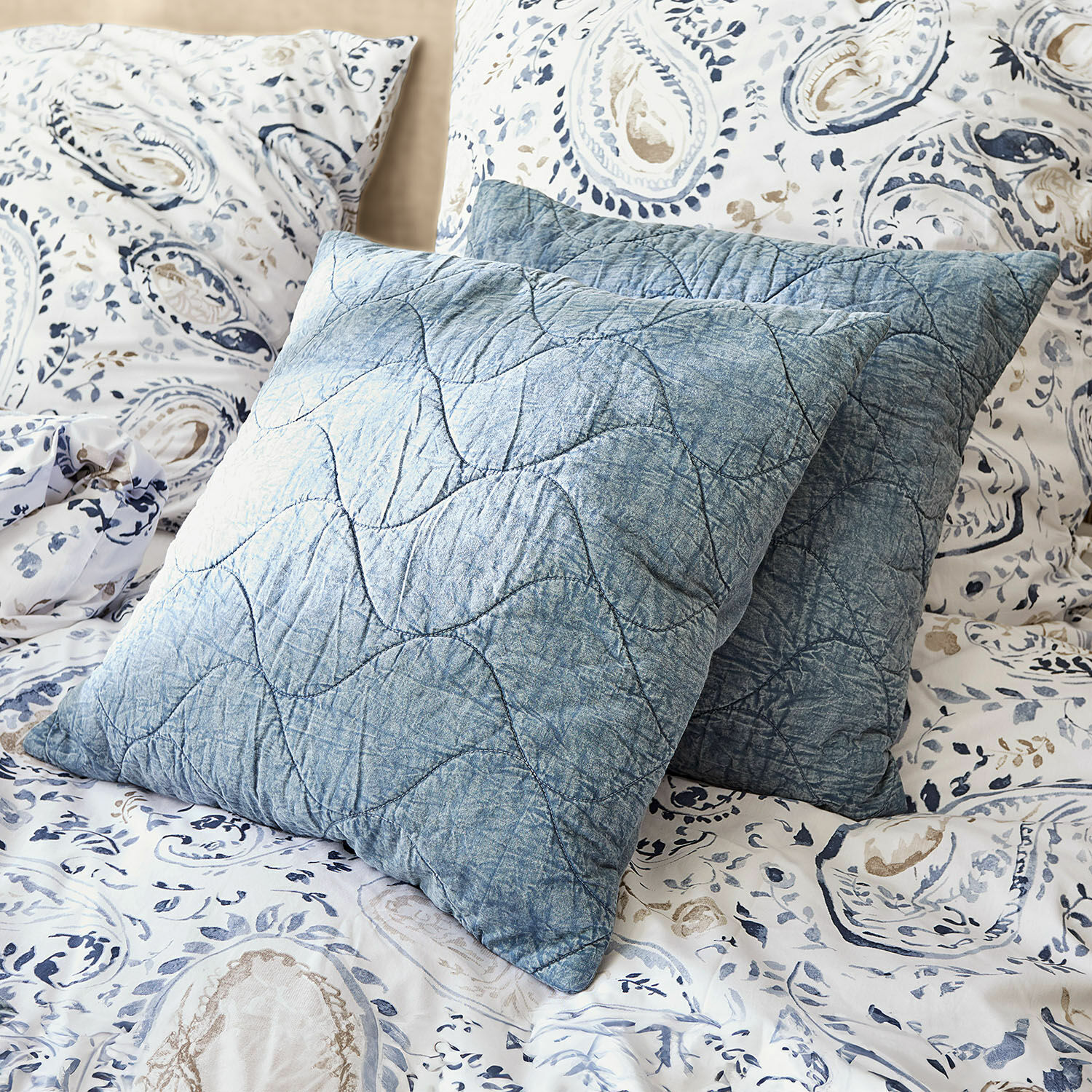 Lot de 2 housses de coussins Gétigné