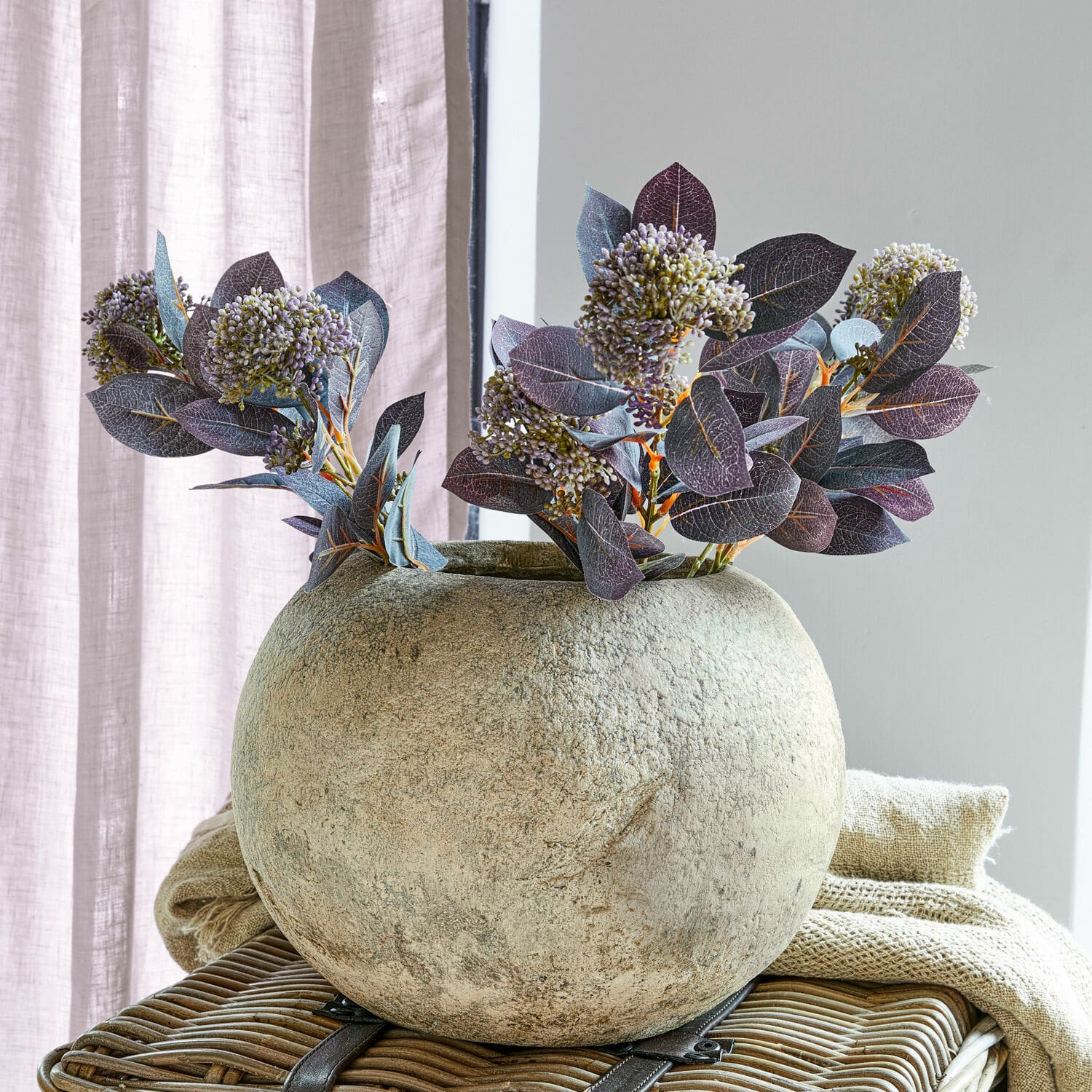 Lot de 3 fleurs décoratives Tilliere