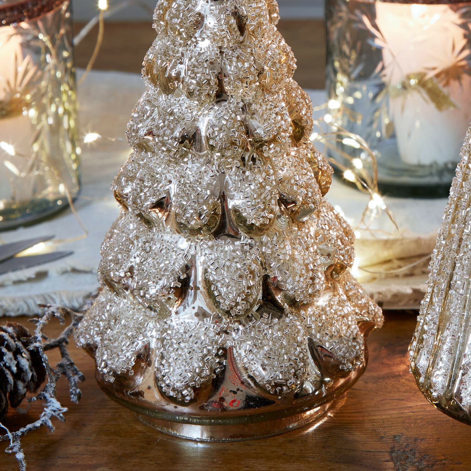 Lot de 2 sapins décoratifs Domélys