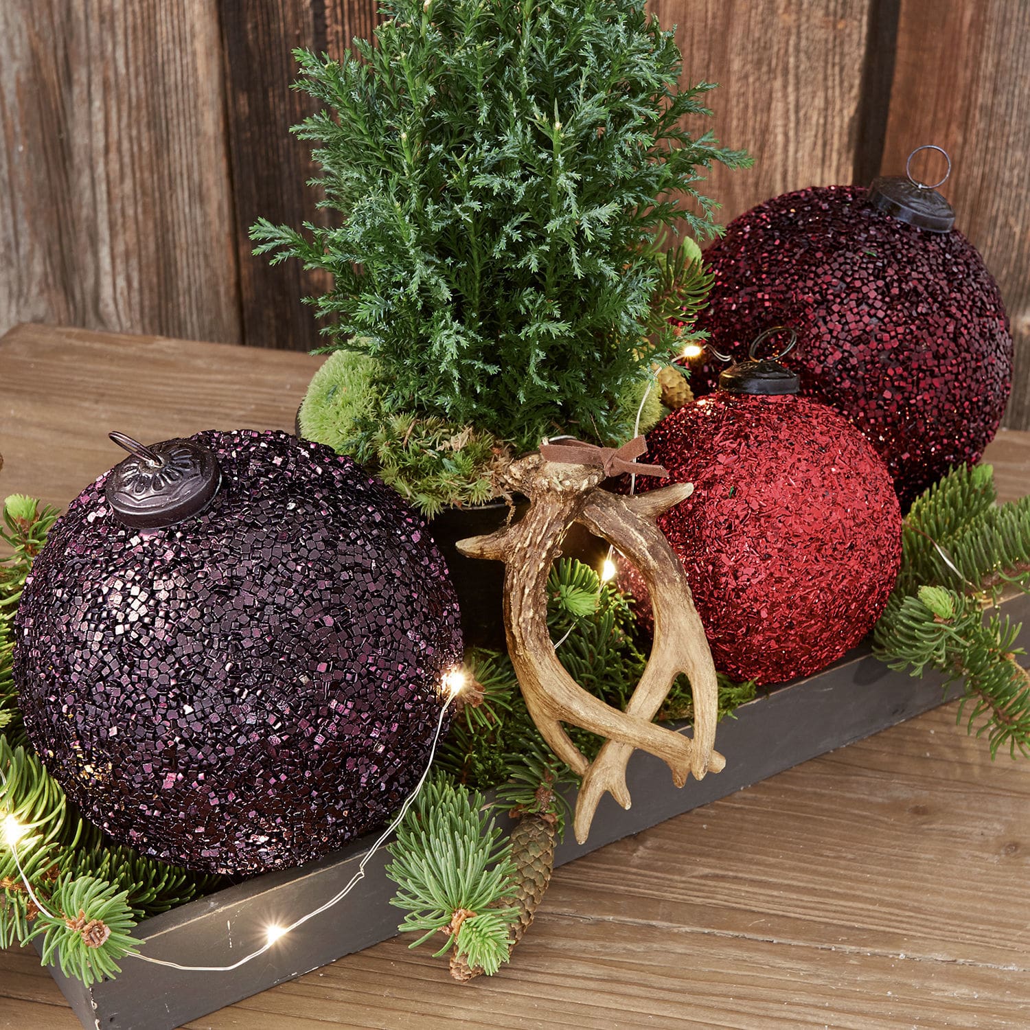 Lot de 3 boules de Noël Paserienne