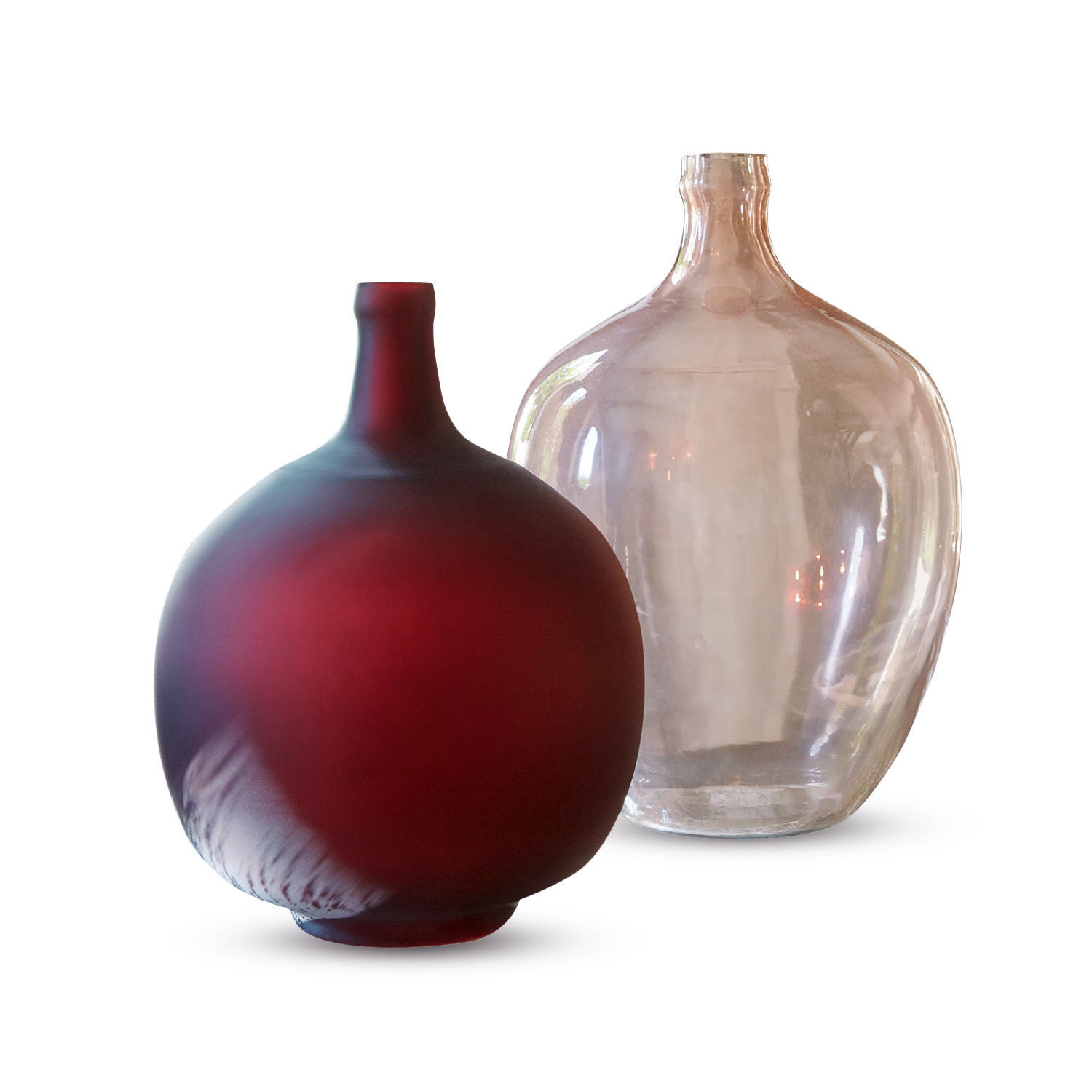 Lot de 2 vases Cassar
