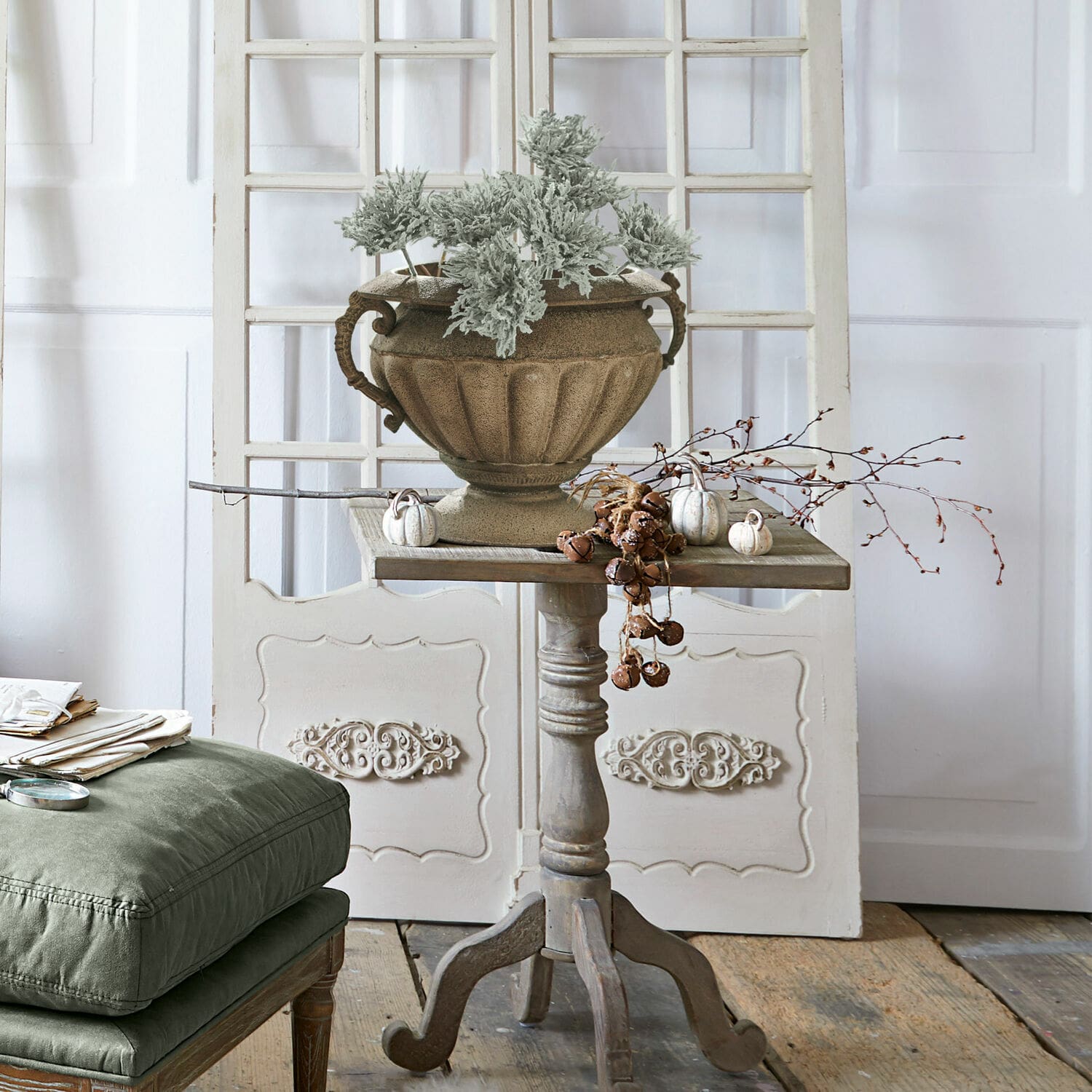 Lot de 6 citrouilles déco Yokane