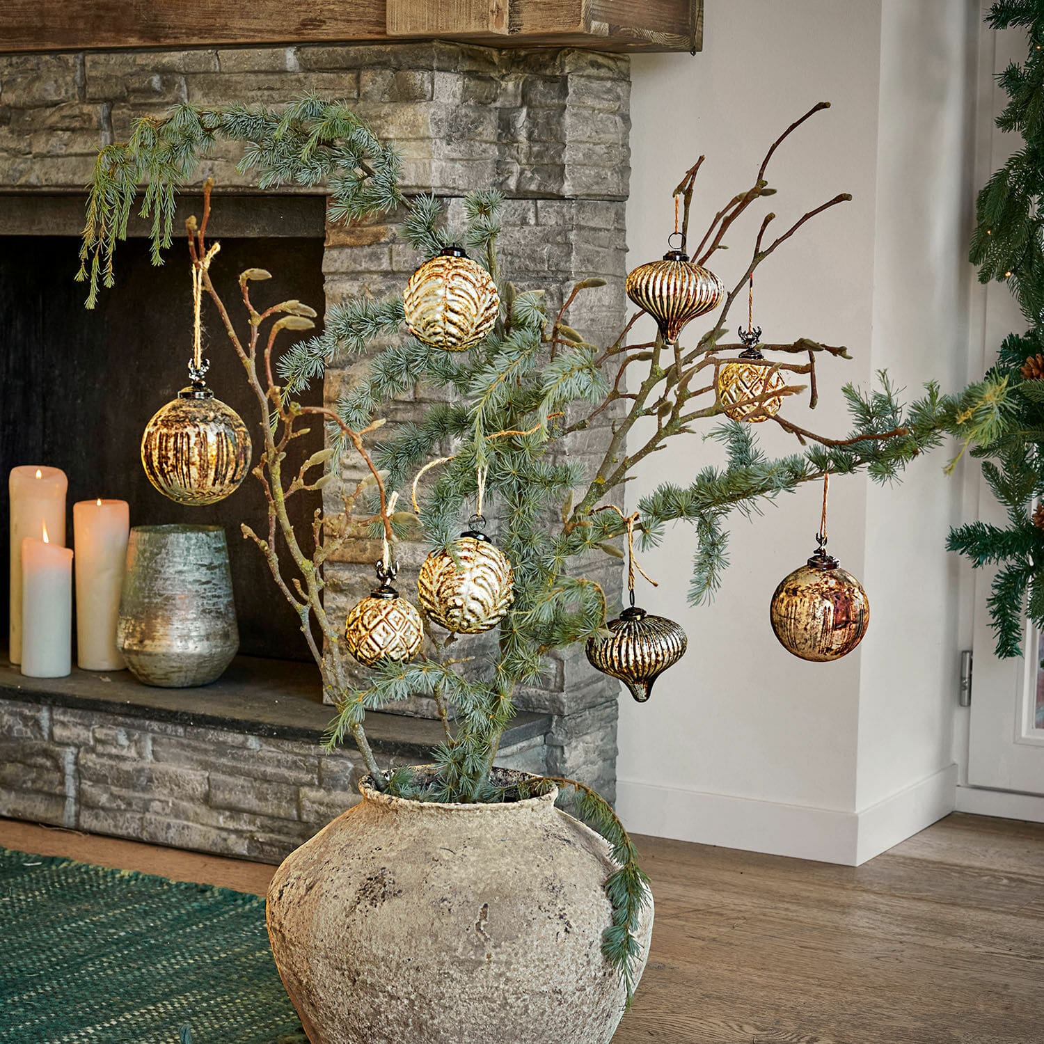 Lot de 4 décorations de Noël Donia