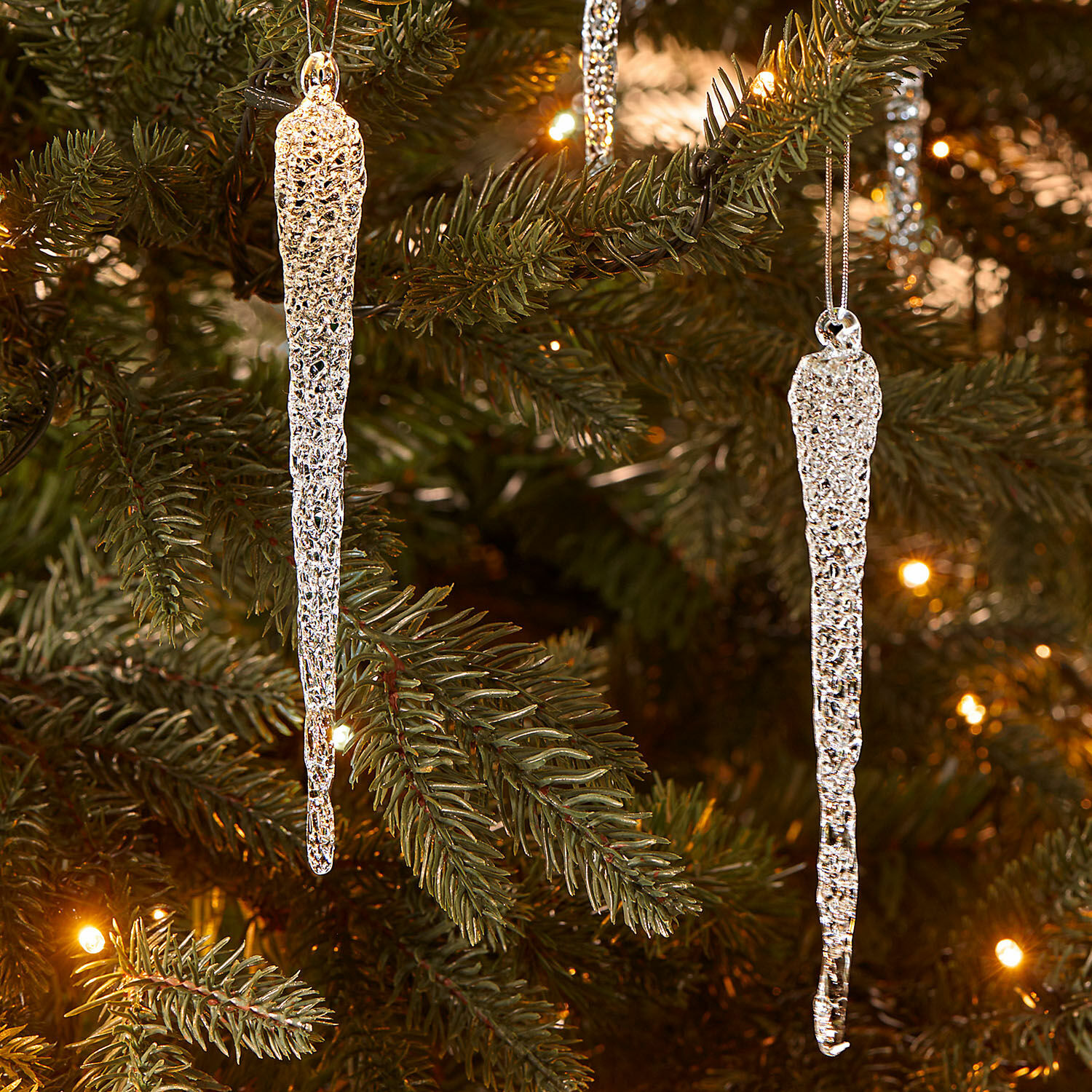 Lot de 12 stalactites en verre Salvique