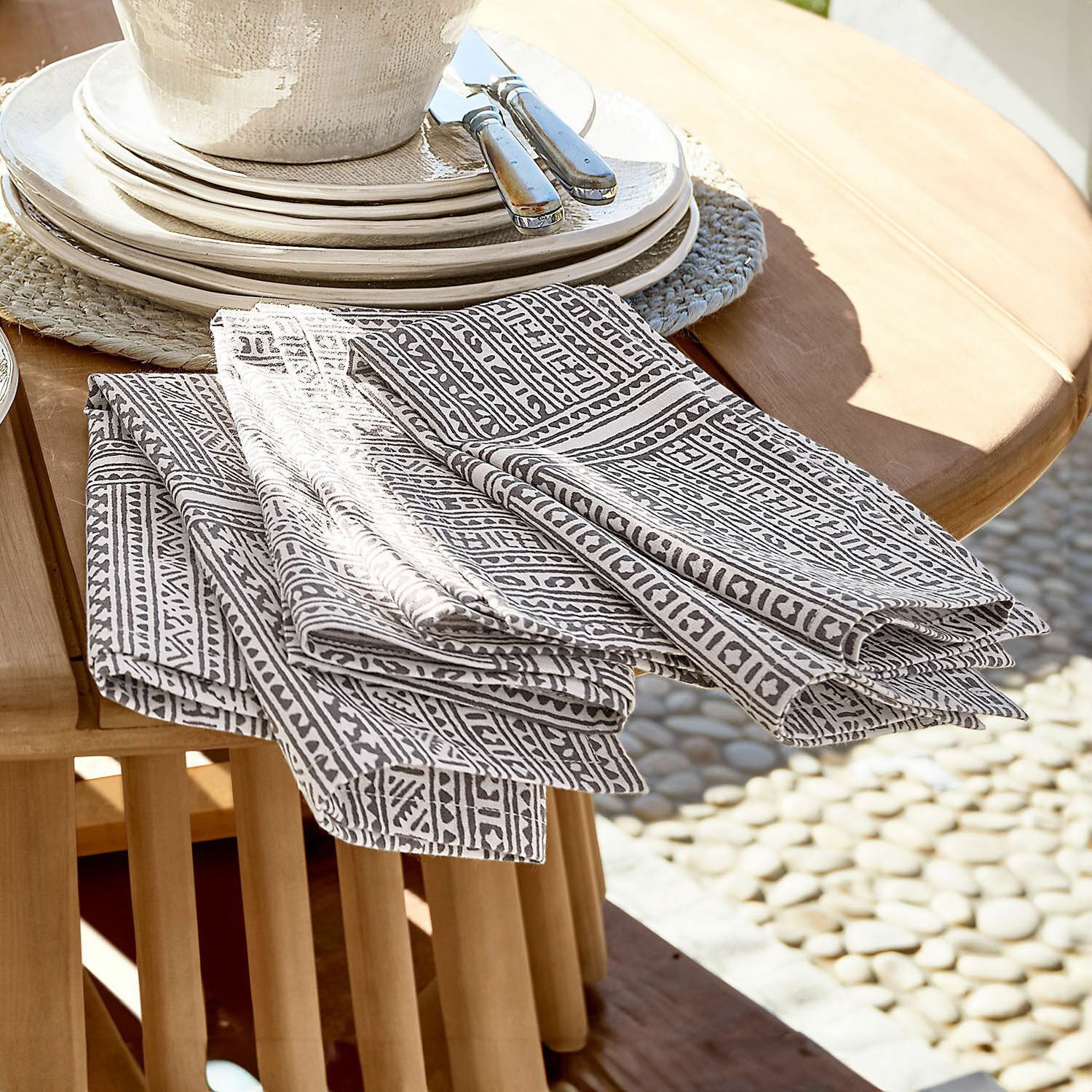 Lot de 4 serviettes de table Quentinelle