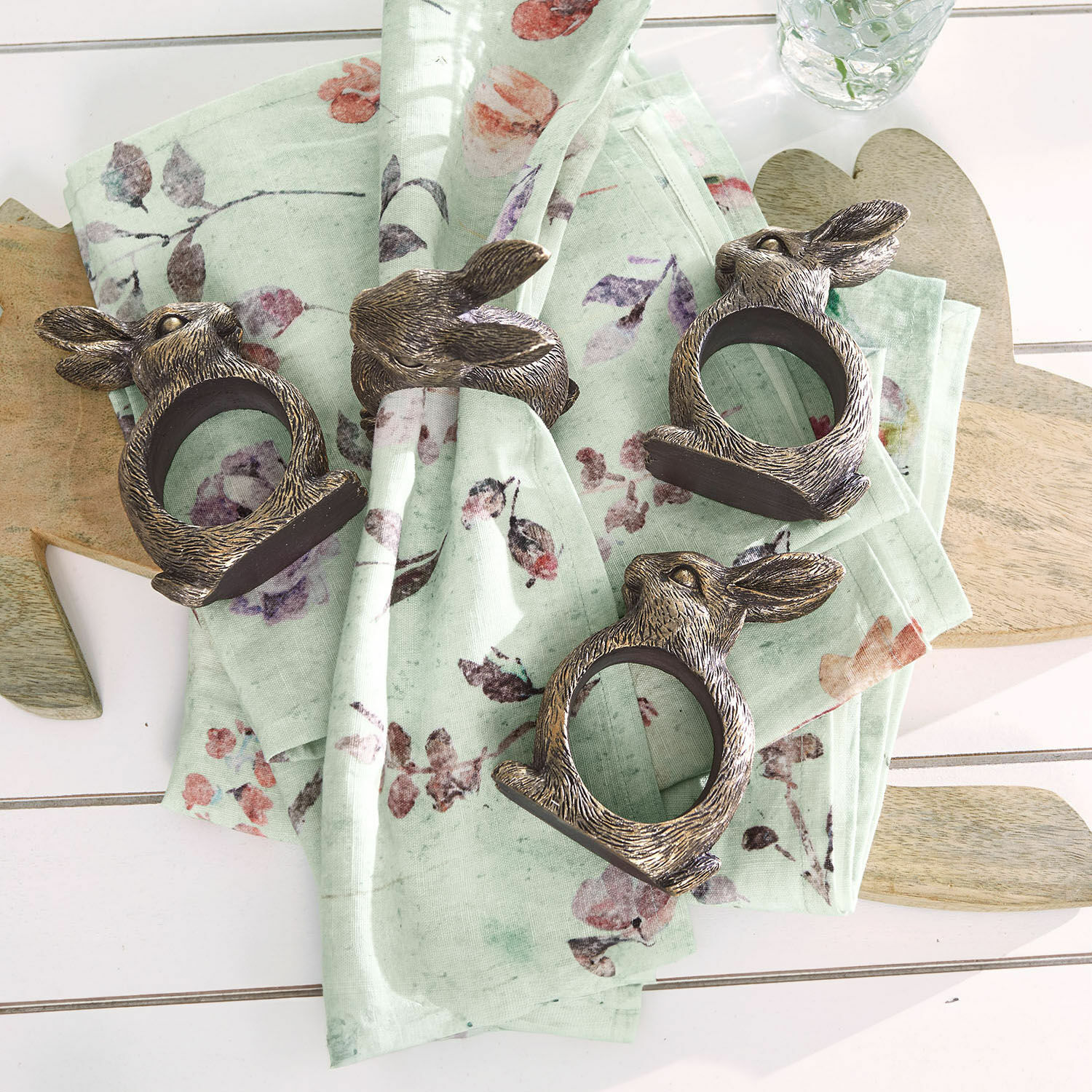 Lot de 4 ronds de serviettes Bresanto