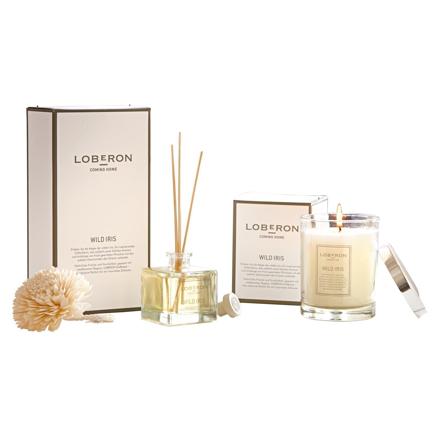 Bougie parfumée et parfum d'intérieur Wild Iris