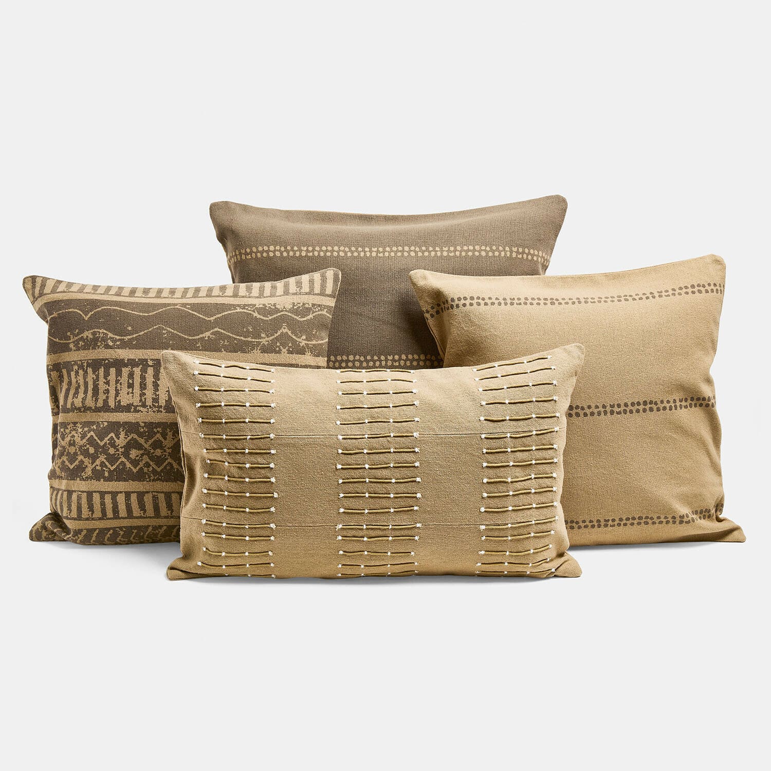 Lot de 4 housses de coussins Patti