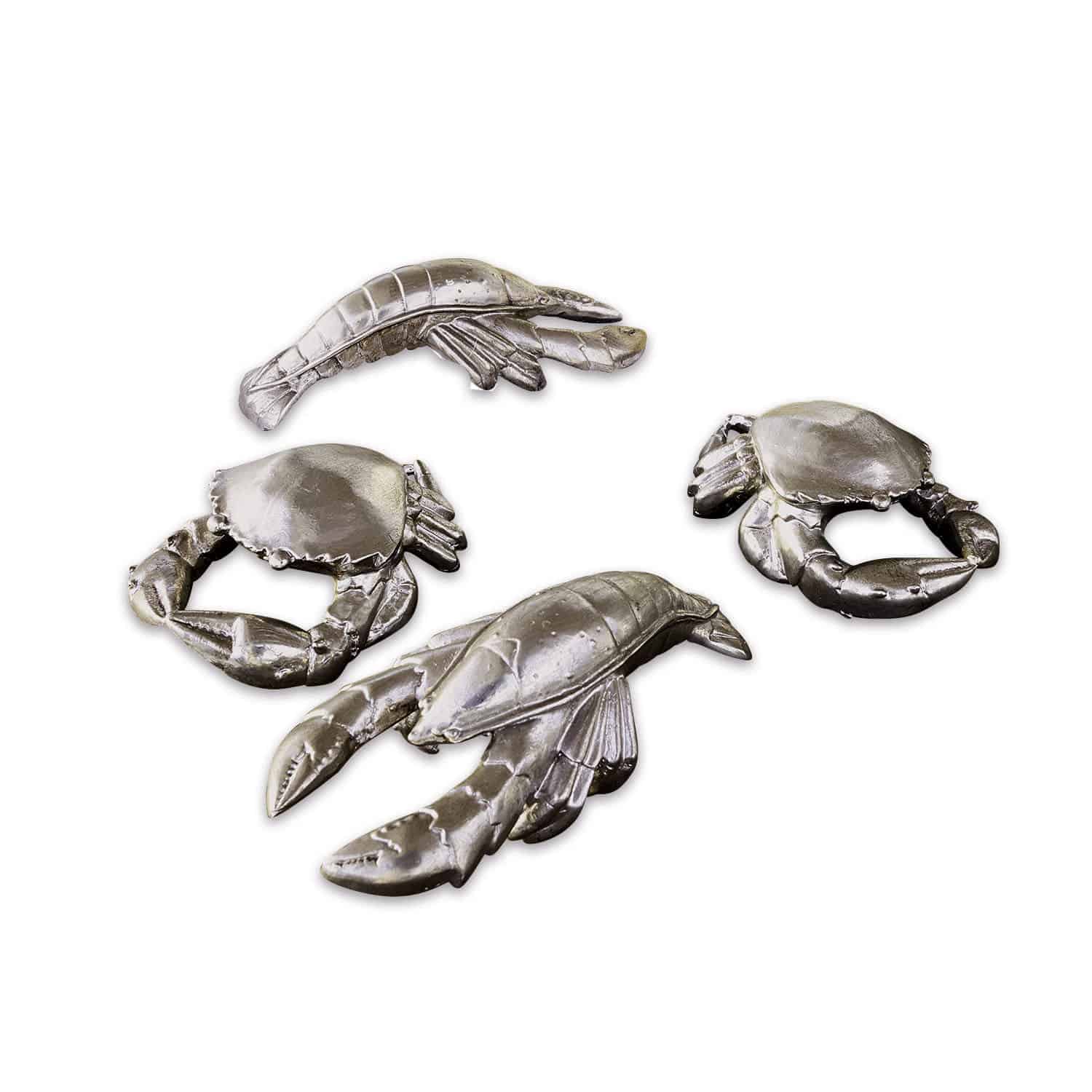 Lot de 4 crustacés décoratifs Jelika