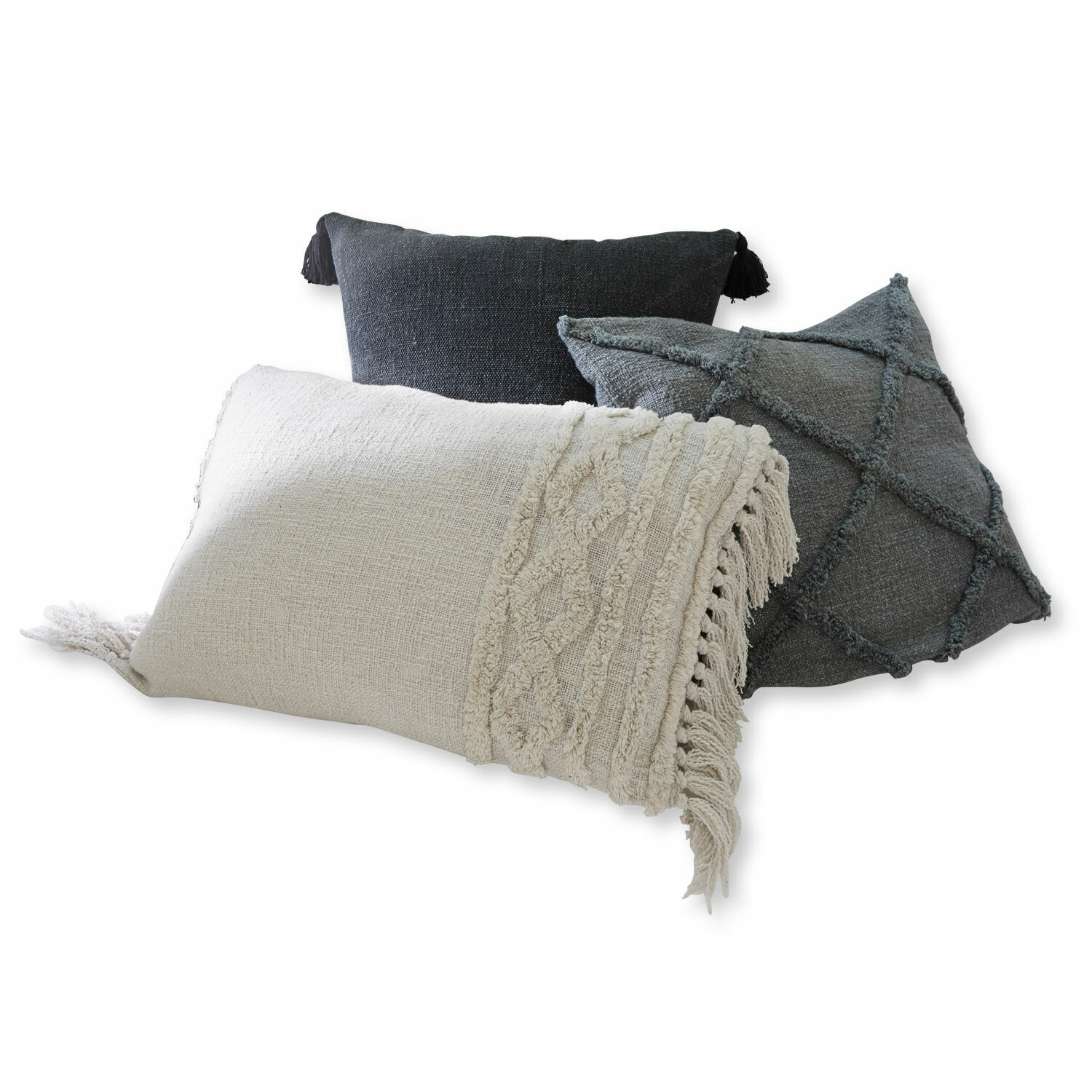 Lot de 3 housses de coussins Lome