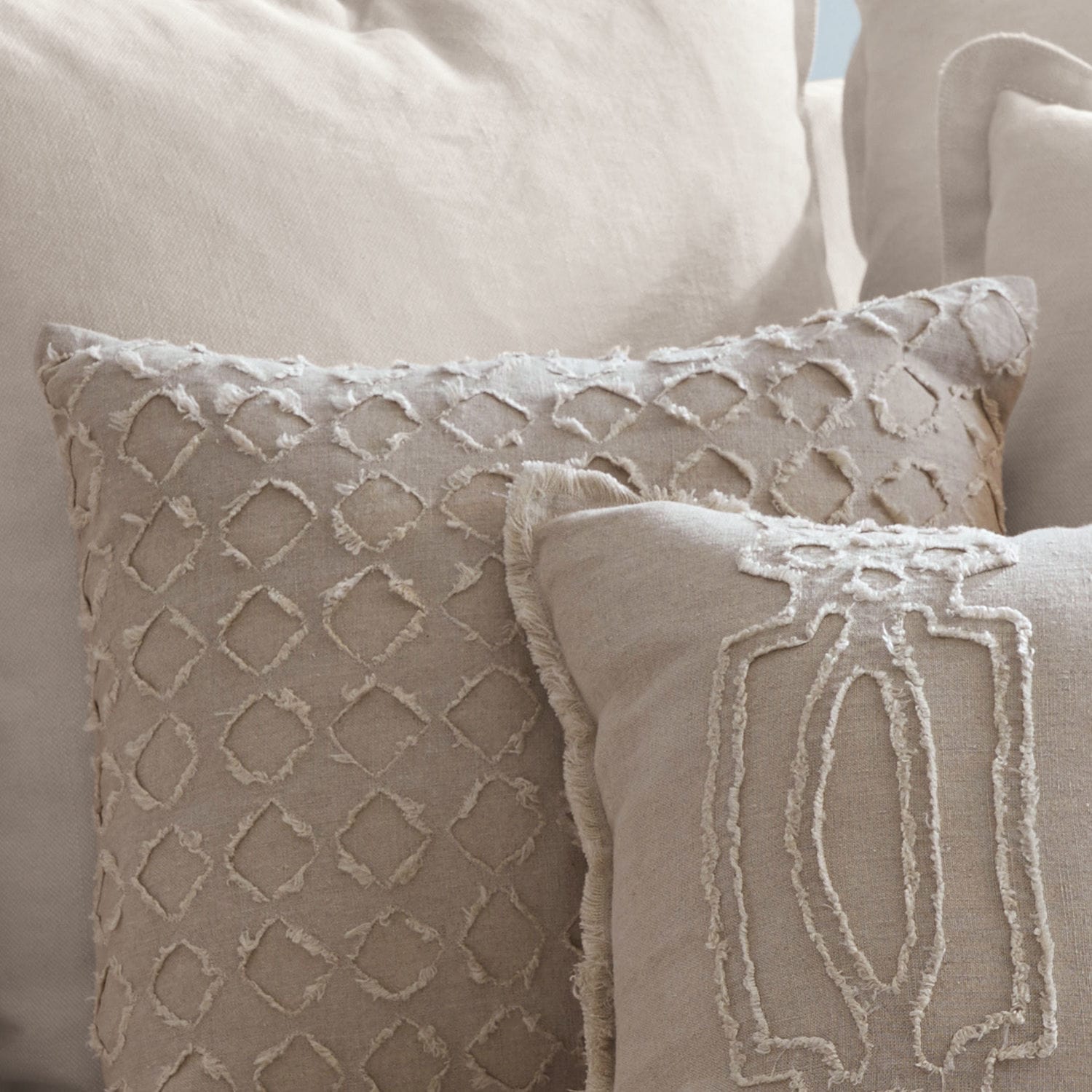 Lot de 2 housses de coussins Kelnor