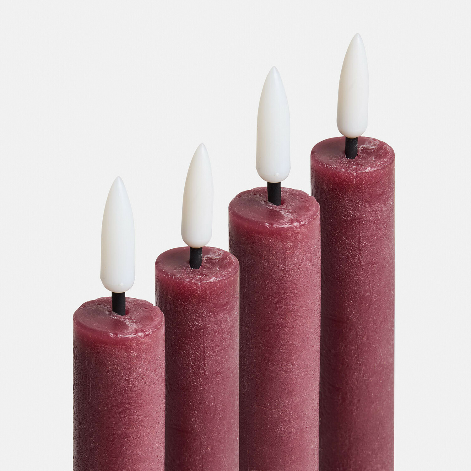 Lot de 4 bougies longues à LED Eldsora