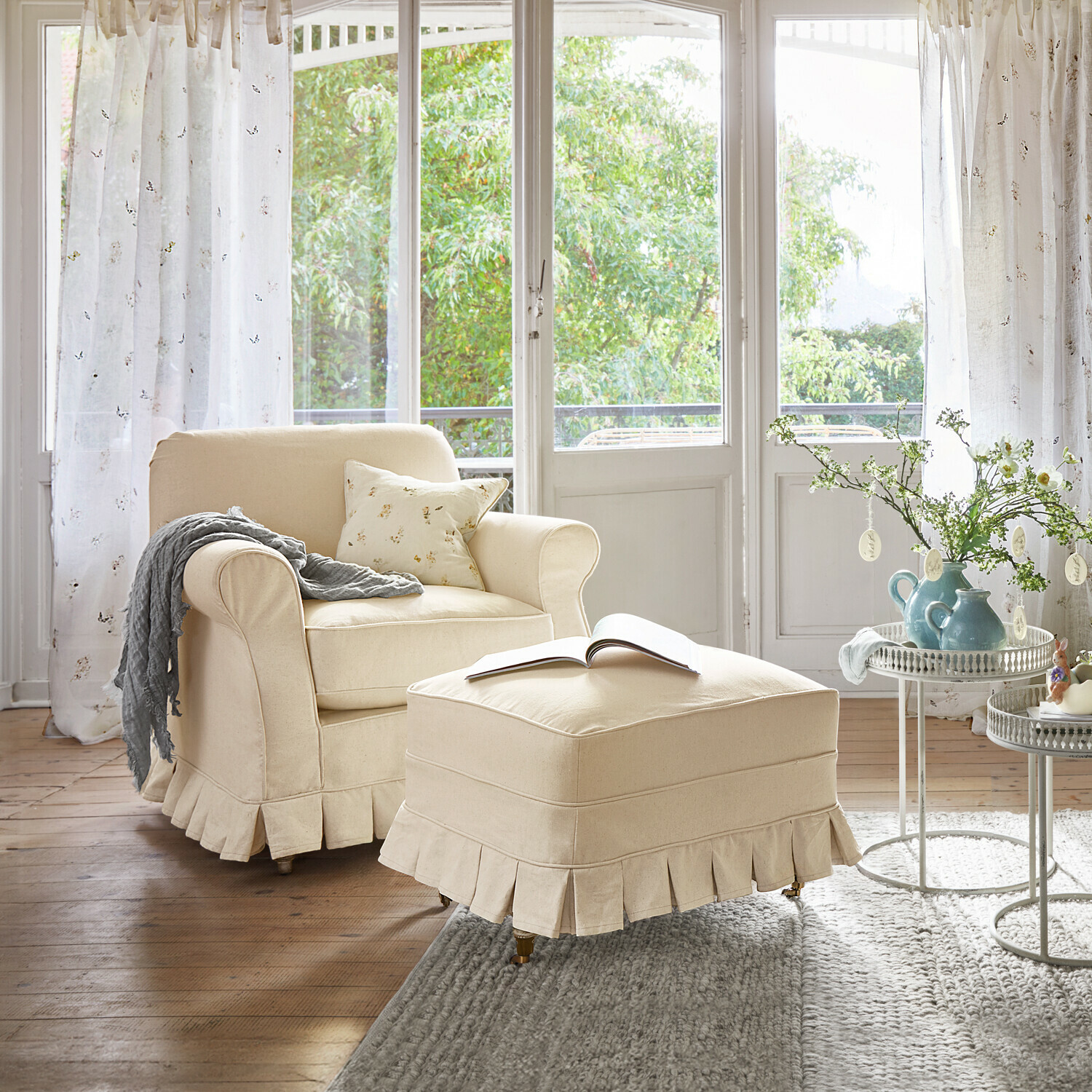 Fauteuil avec repose-pieds Dawnmere