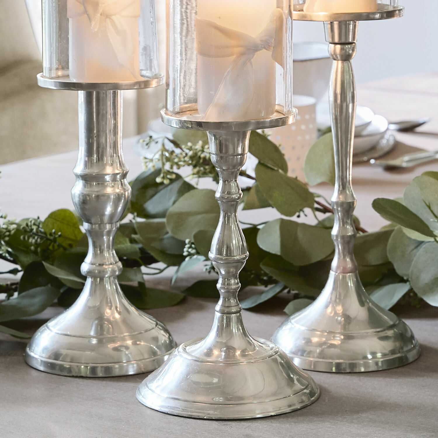 Lot de 3 bougeoirs Vitia