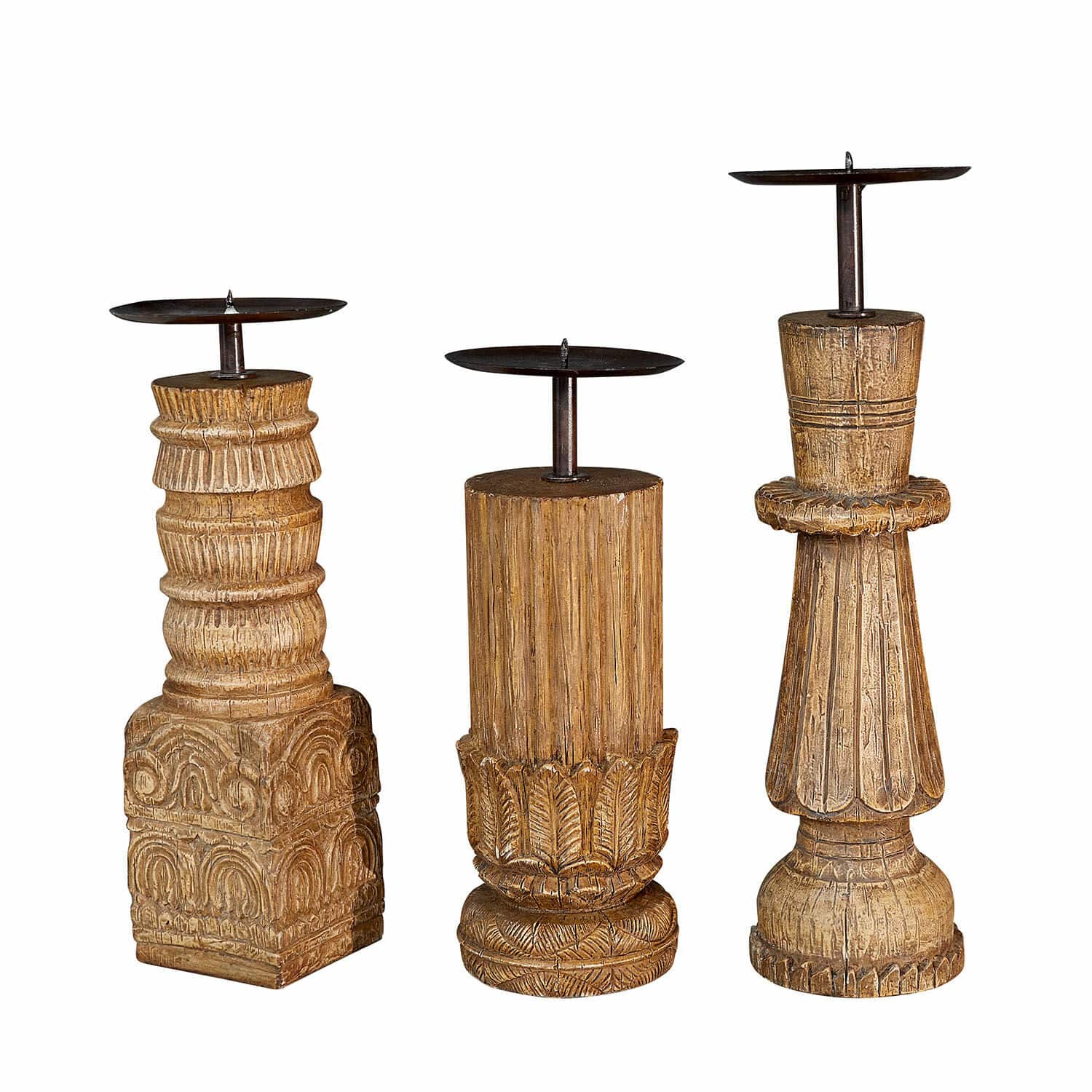 Lot de 3 bougeoirs Zahirah