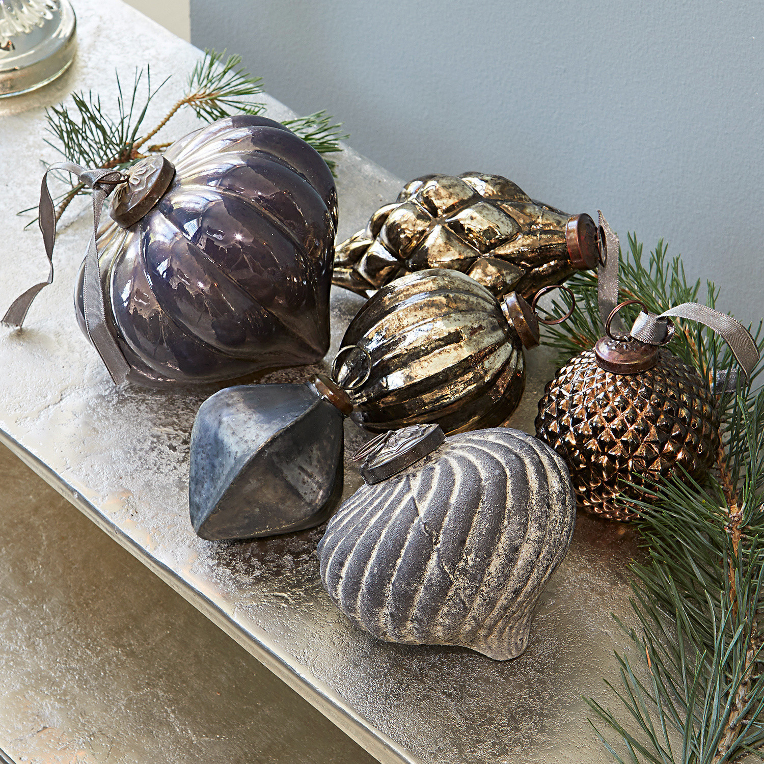 Lot de 6 décorations de Noël Alva