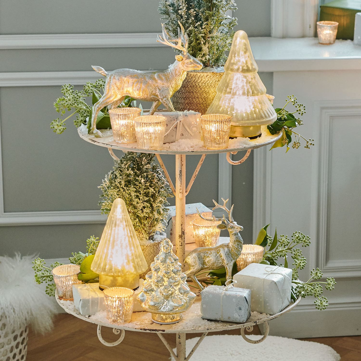 Lot de 3 arbres décoratifs Chloé