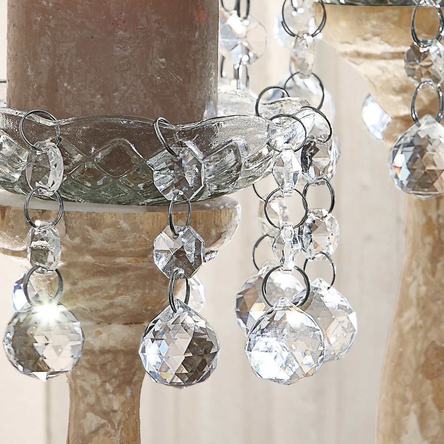 Lot de 2 soucoupes à bougies Baracé