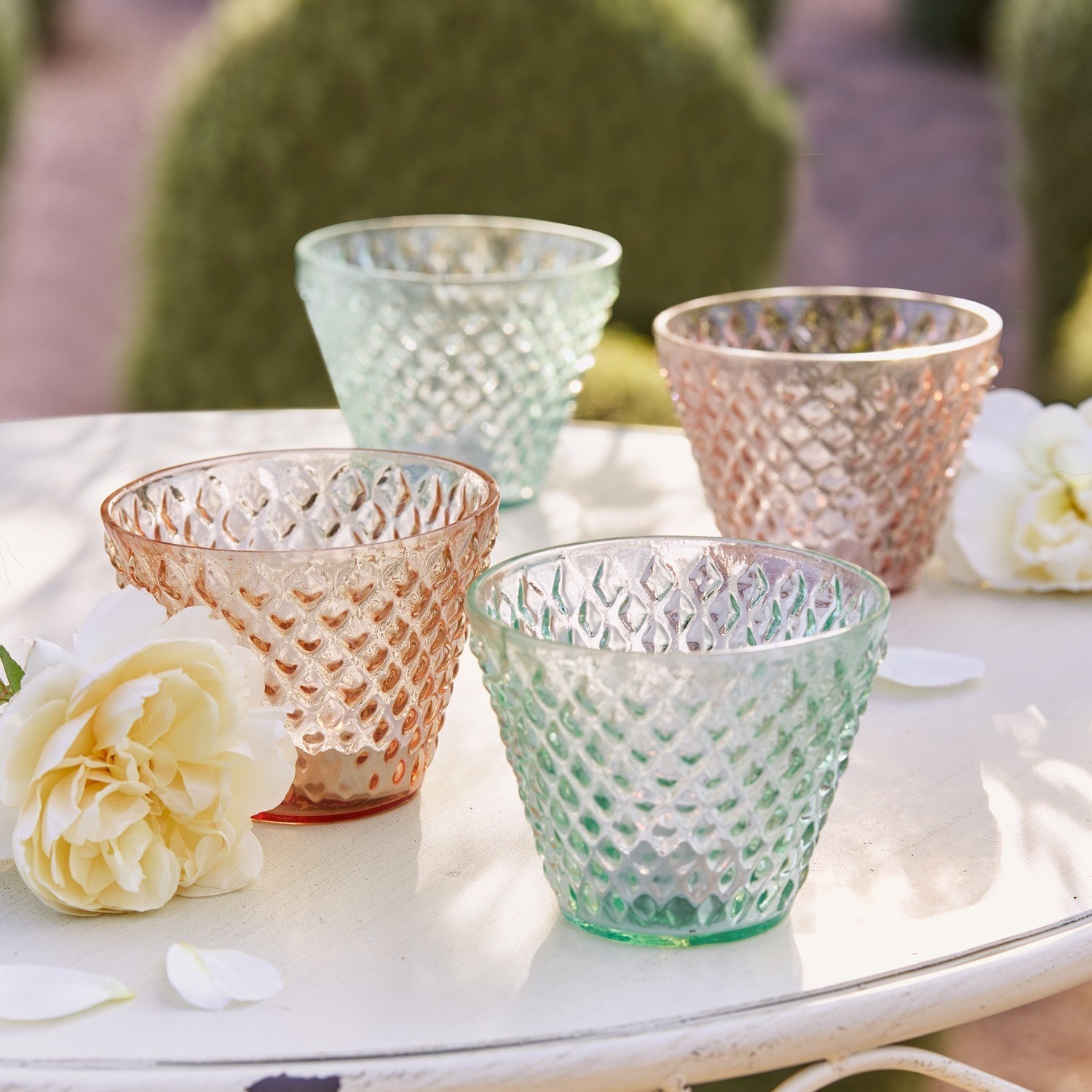 Lot de 4 photophores Celma