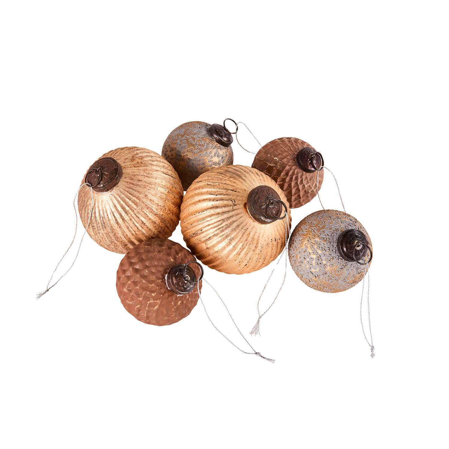 Lot de 6 boules de Noël Évarine