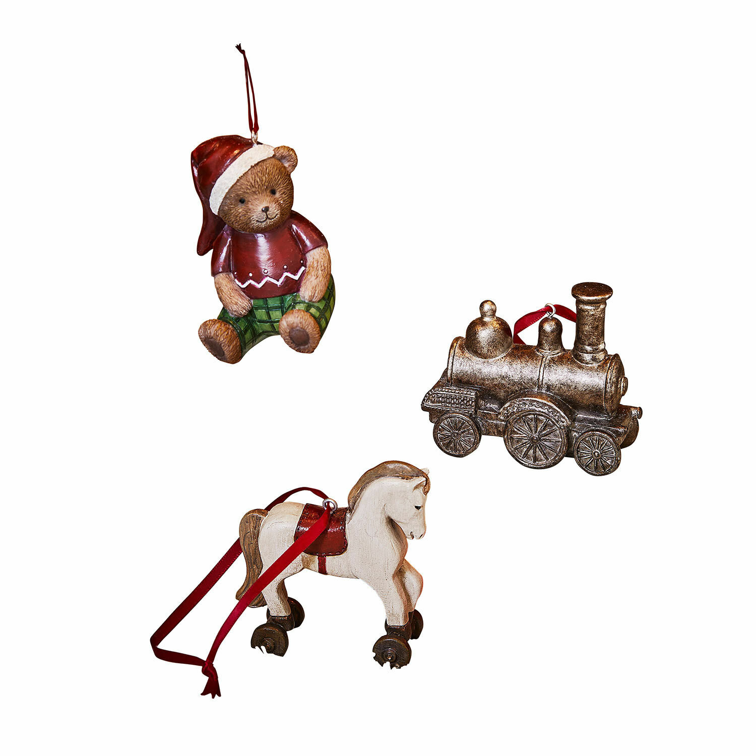 Lot de 3 décorations à suspendre Larielle