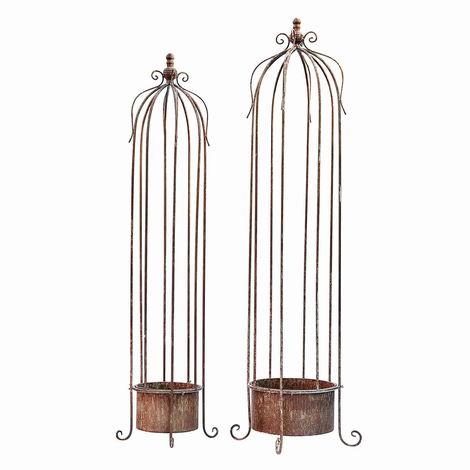 Lot de 2 supports pour plantes grimpantes Sixorev