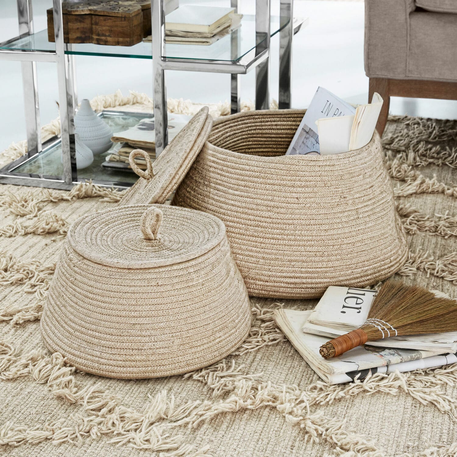 Lot de 2 paniers Riabas