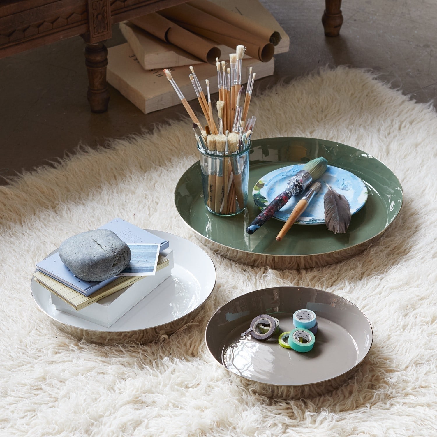 Lot de 3 plateaux Vanlue