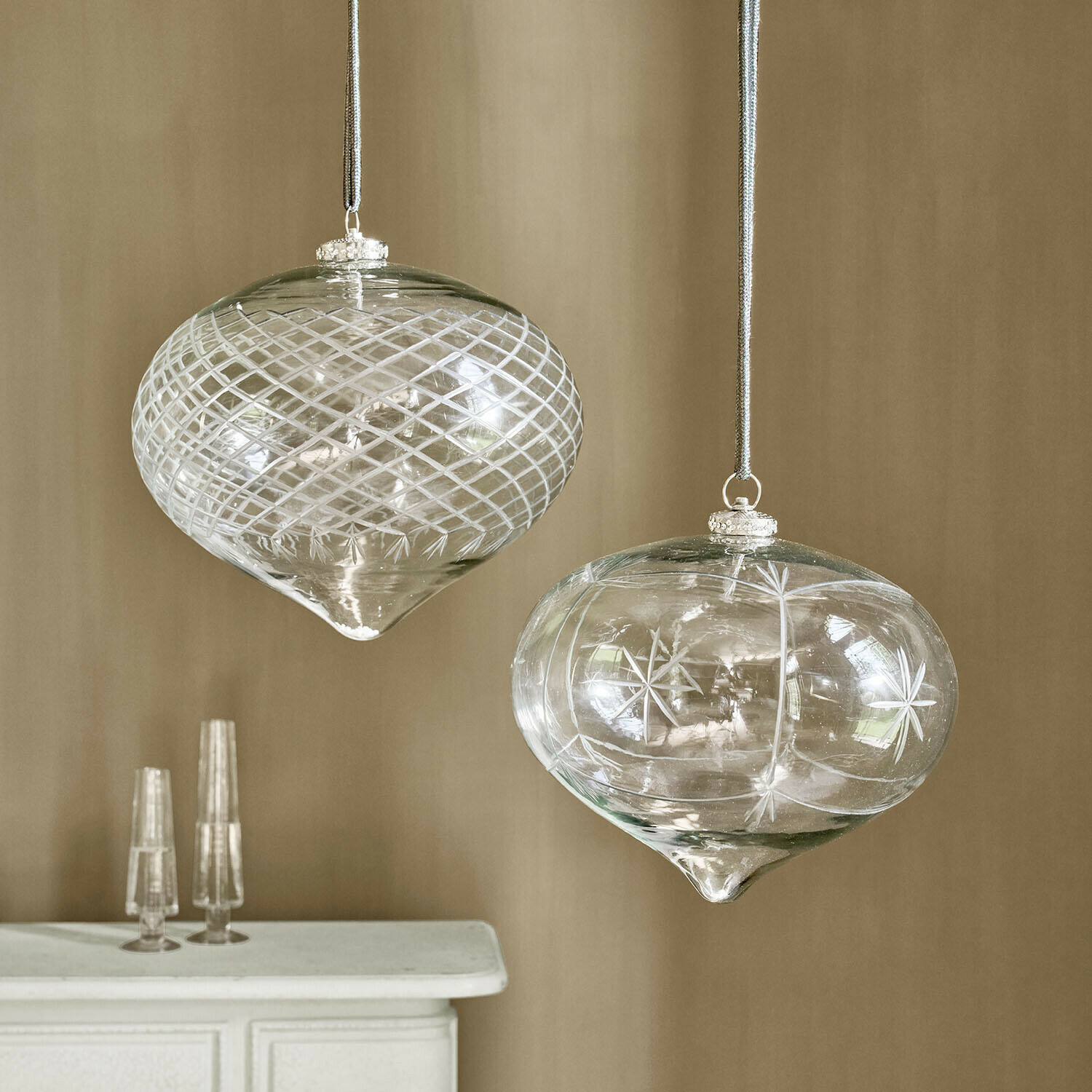Lot de 2 décorations de Noël Péralise