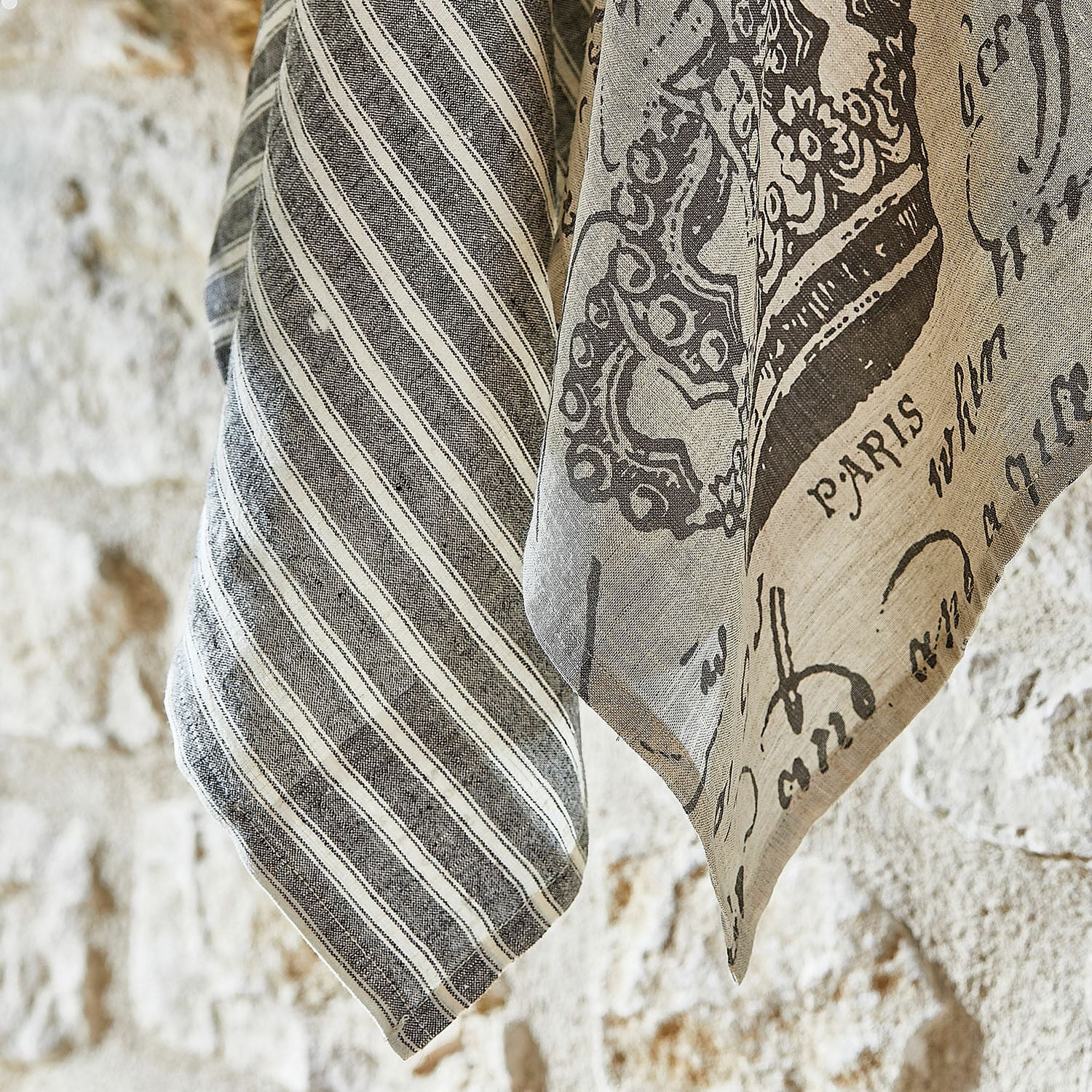 Lot de 2 torchons Fleurissant