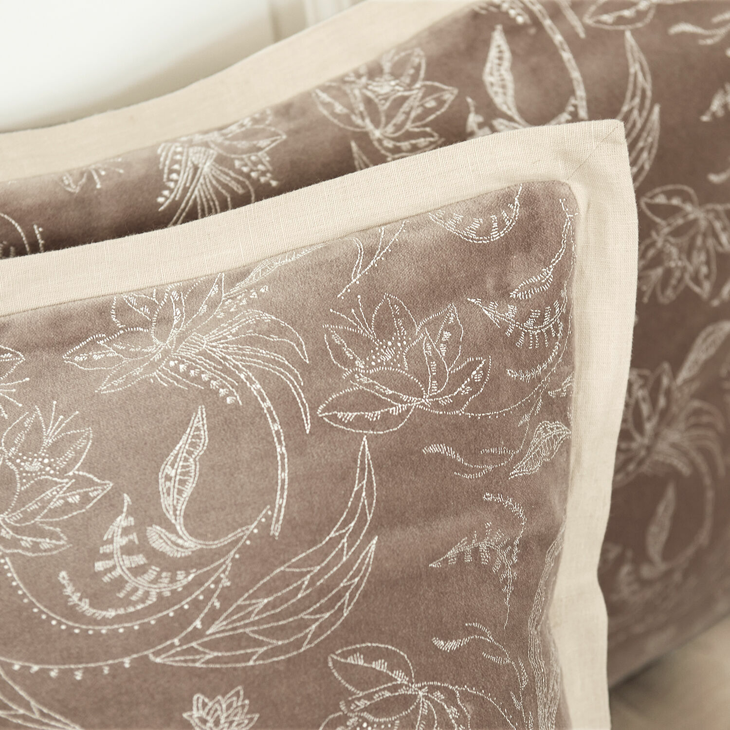 Lot de 2 housses de coussins Olicianne
