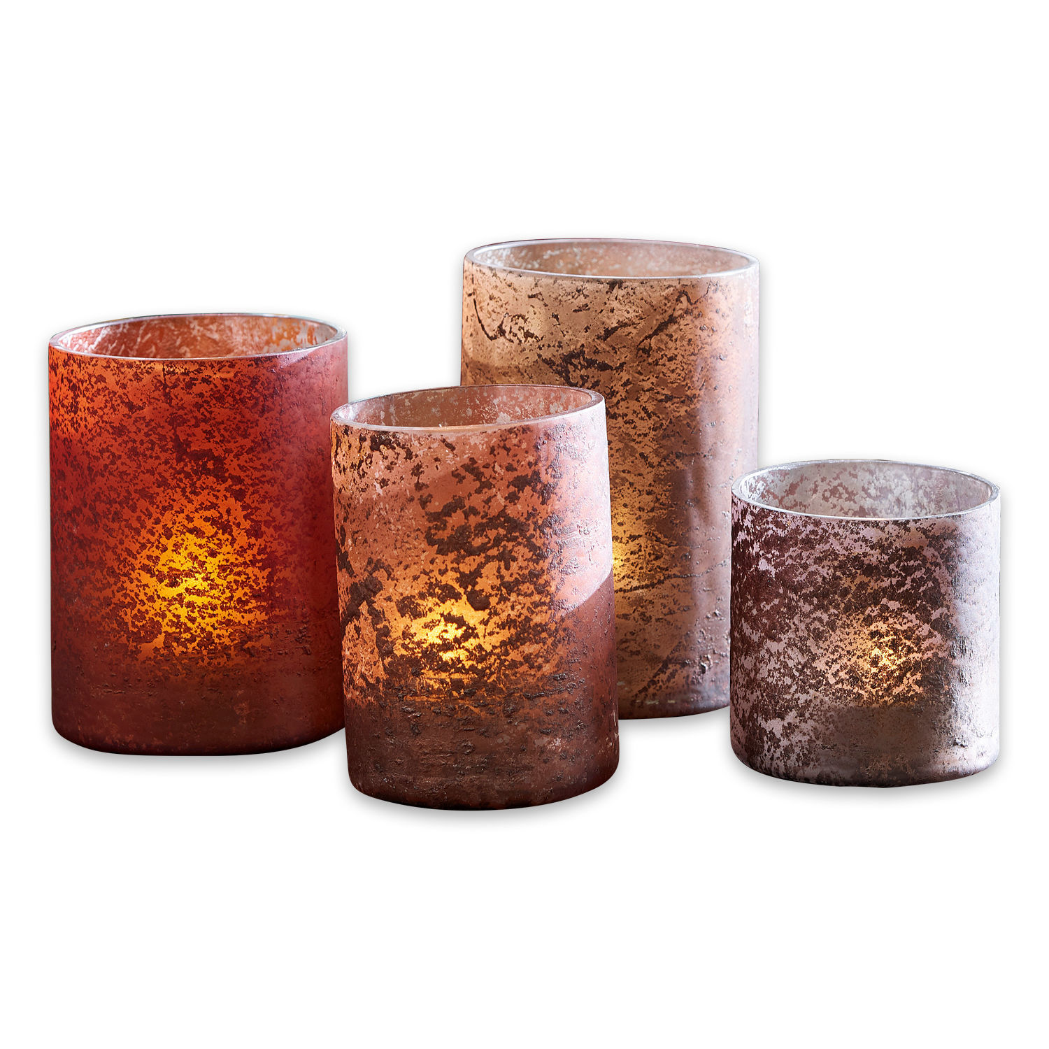 Lot de 4 photophores Dorinda