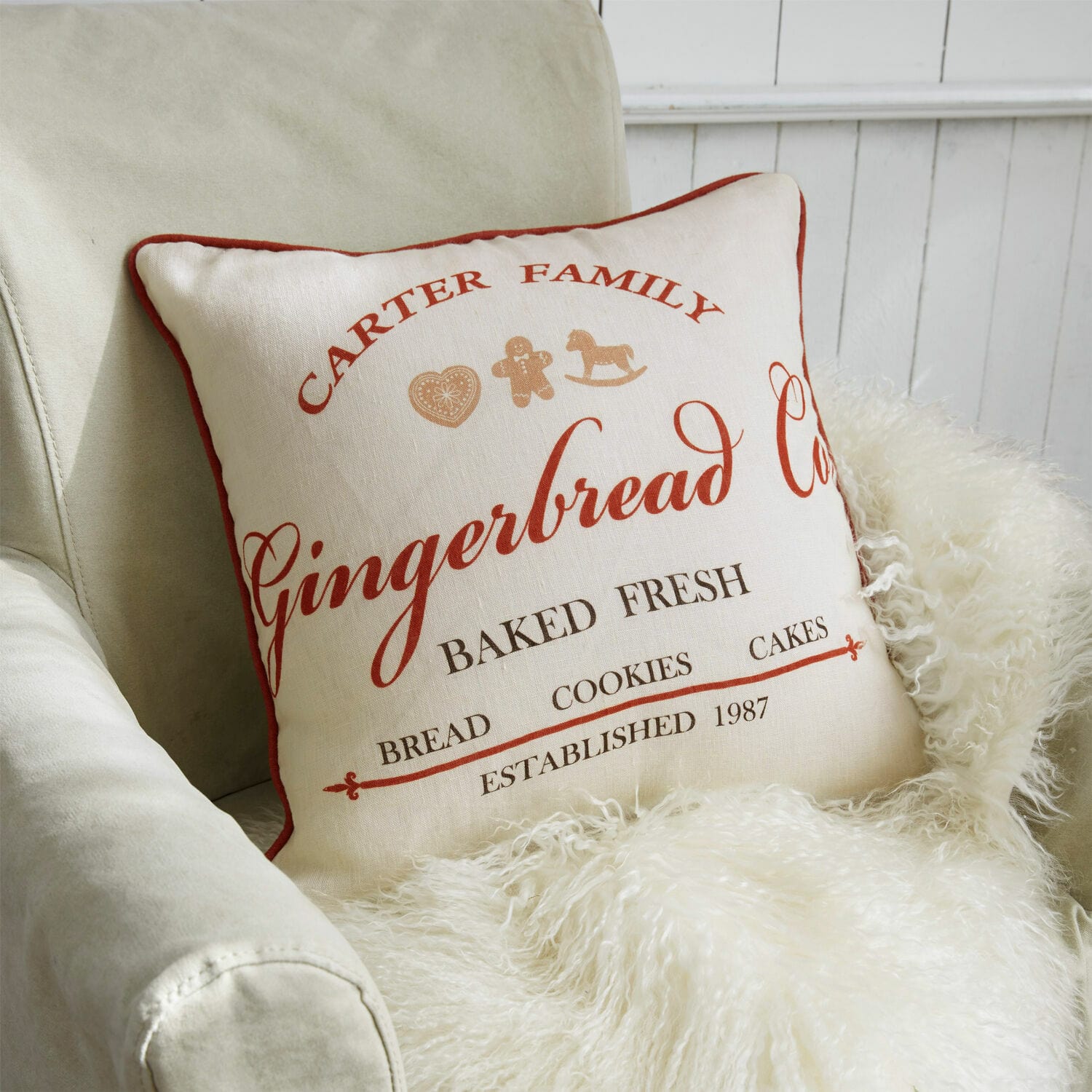 Housse de coussin Gingerbread