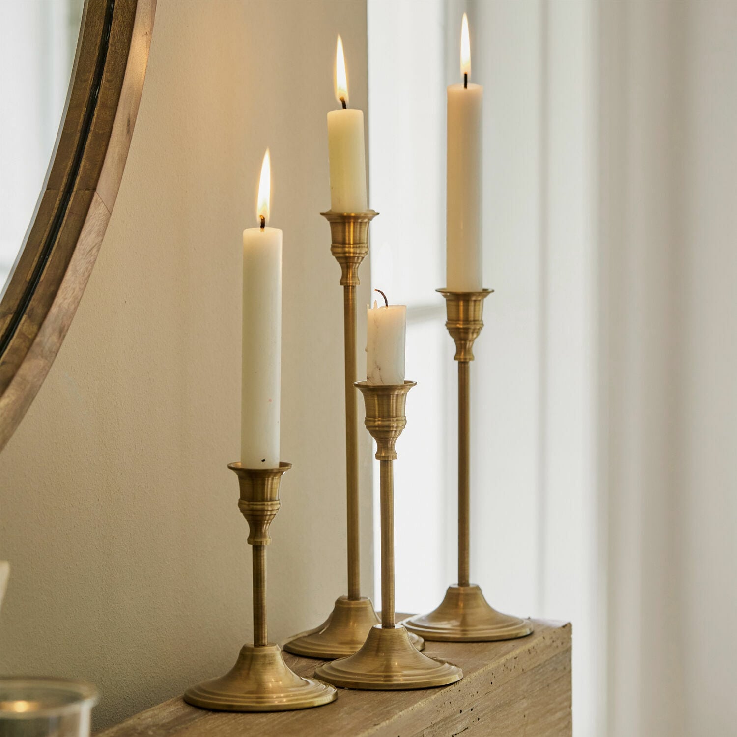 Lot de 4 bougeoirs Namoris
