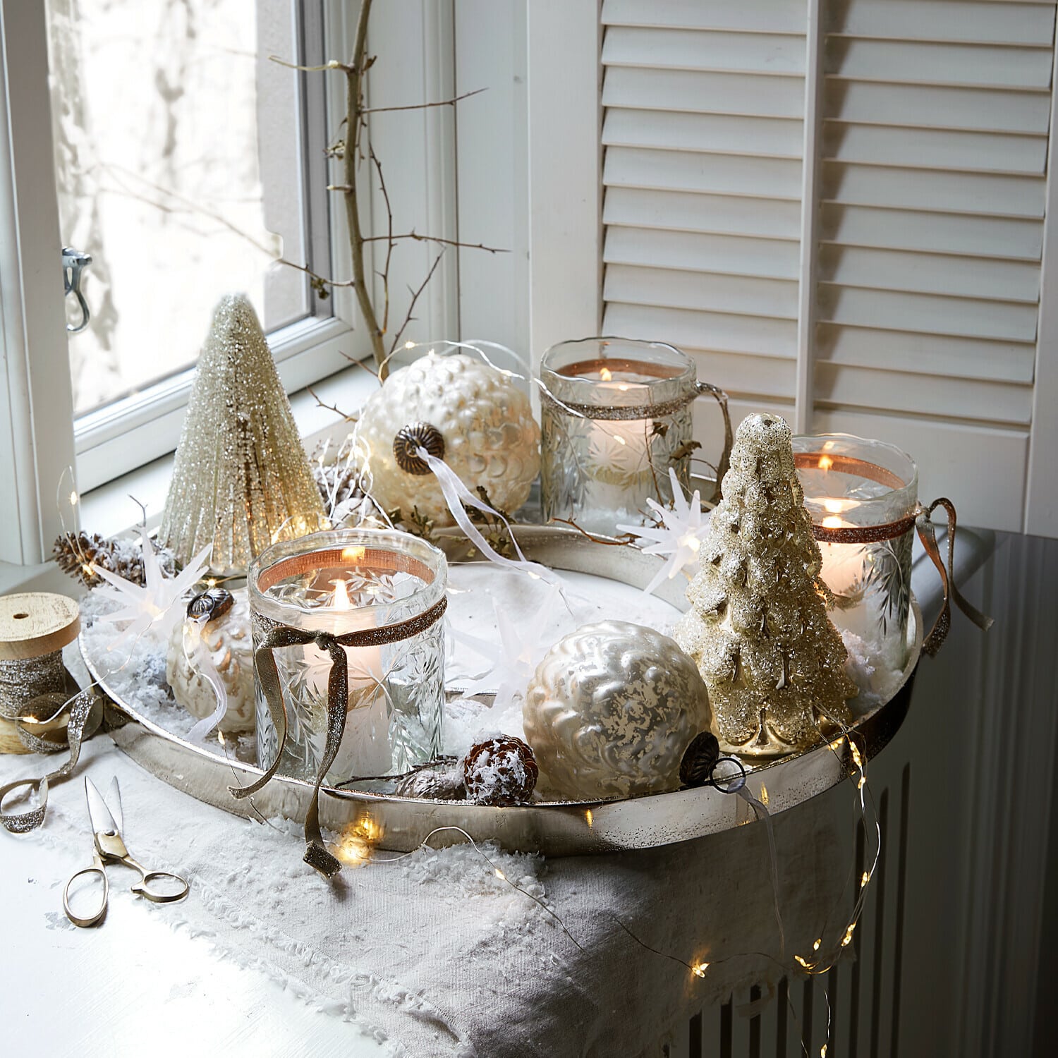 Lot de 2 sapins décoratifs Domélys