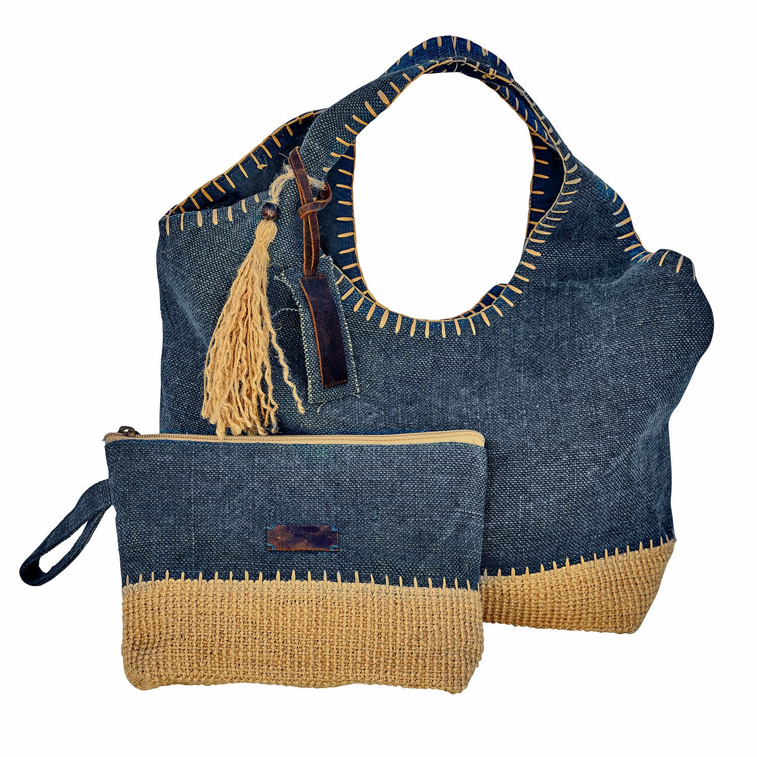 Ensemble cabas et pochette Cacula
