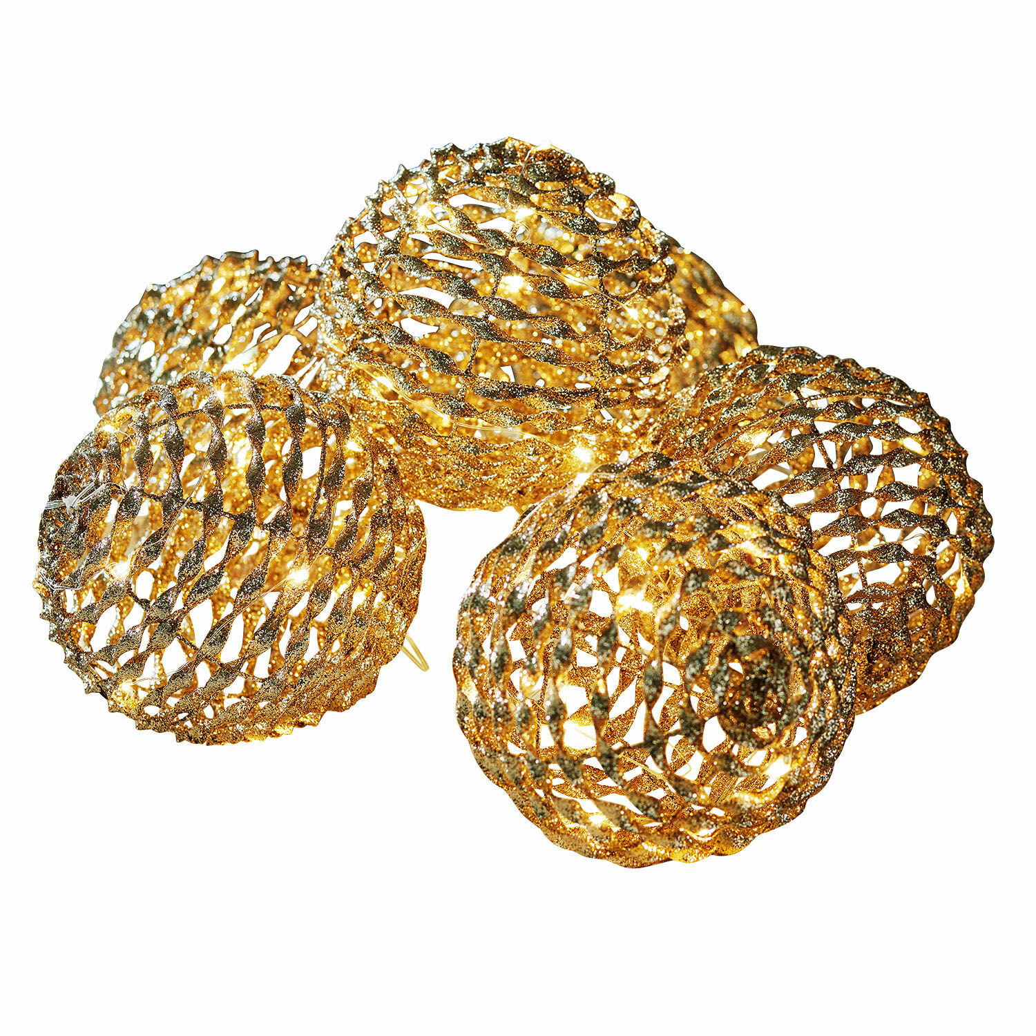 Lot de 6 boules lumineuses à LED Serivane