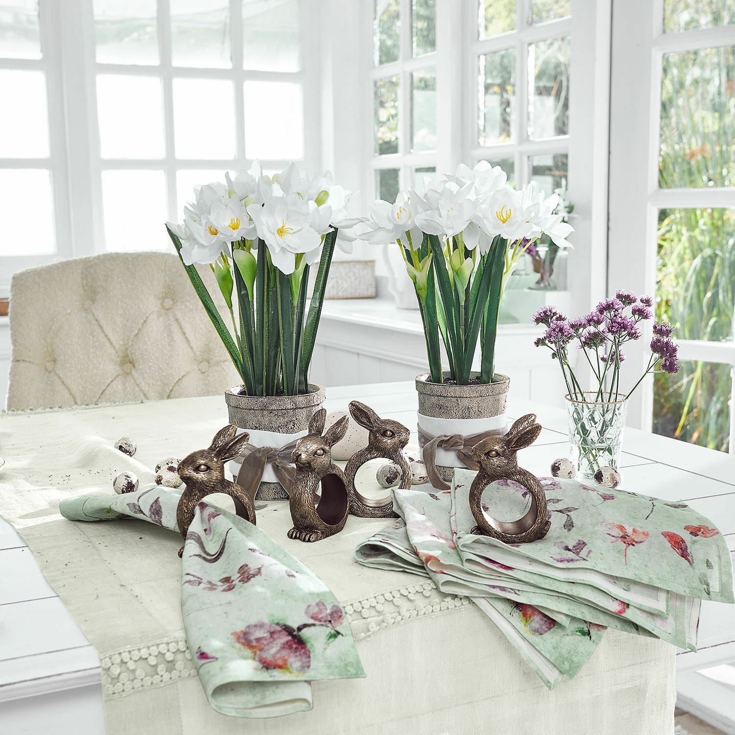 Lot de 4 ronds de serviettes Bresanto