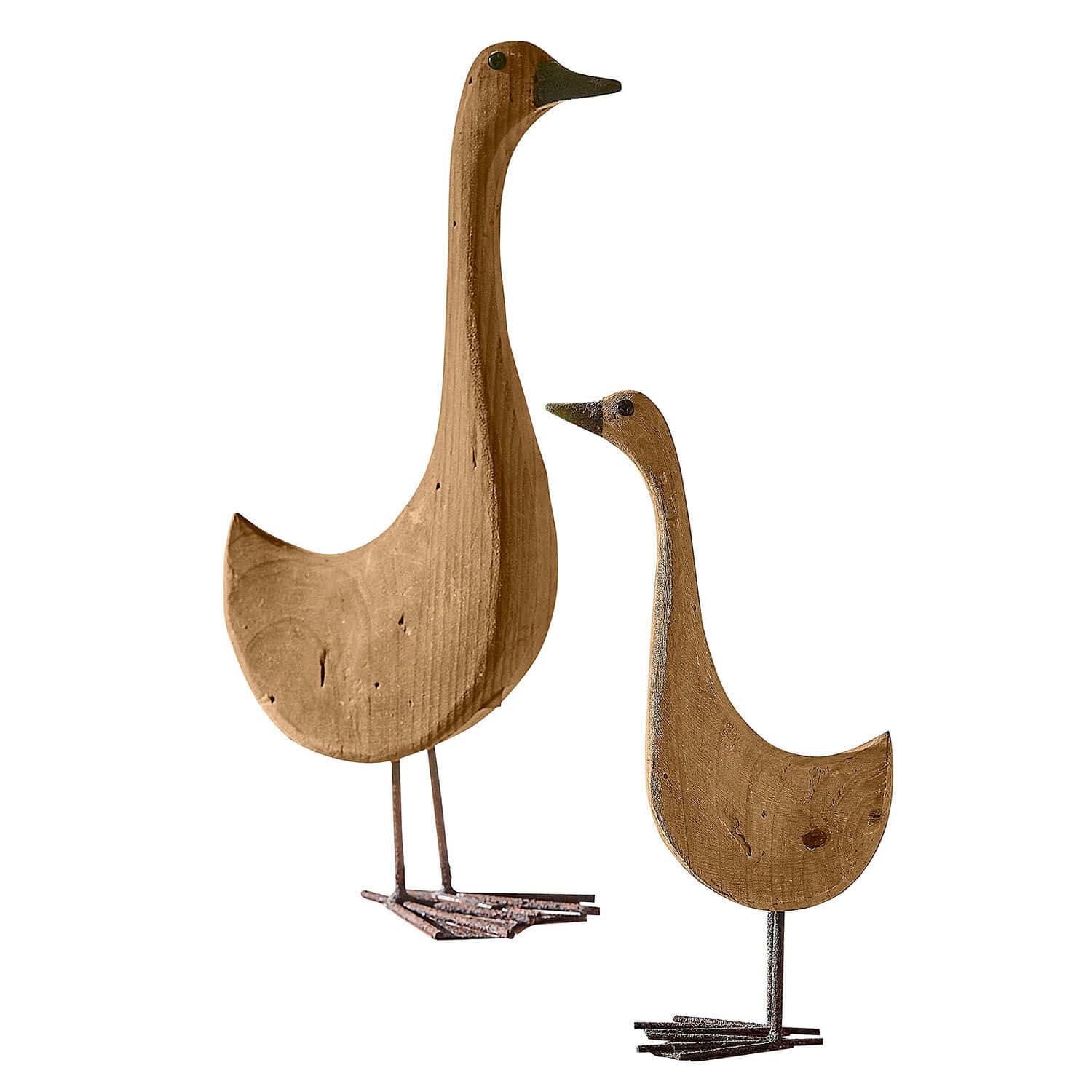 Lot de 2 oies décoratives Amiraz