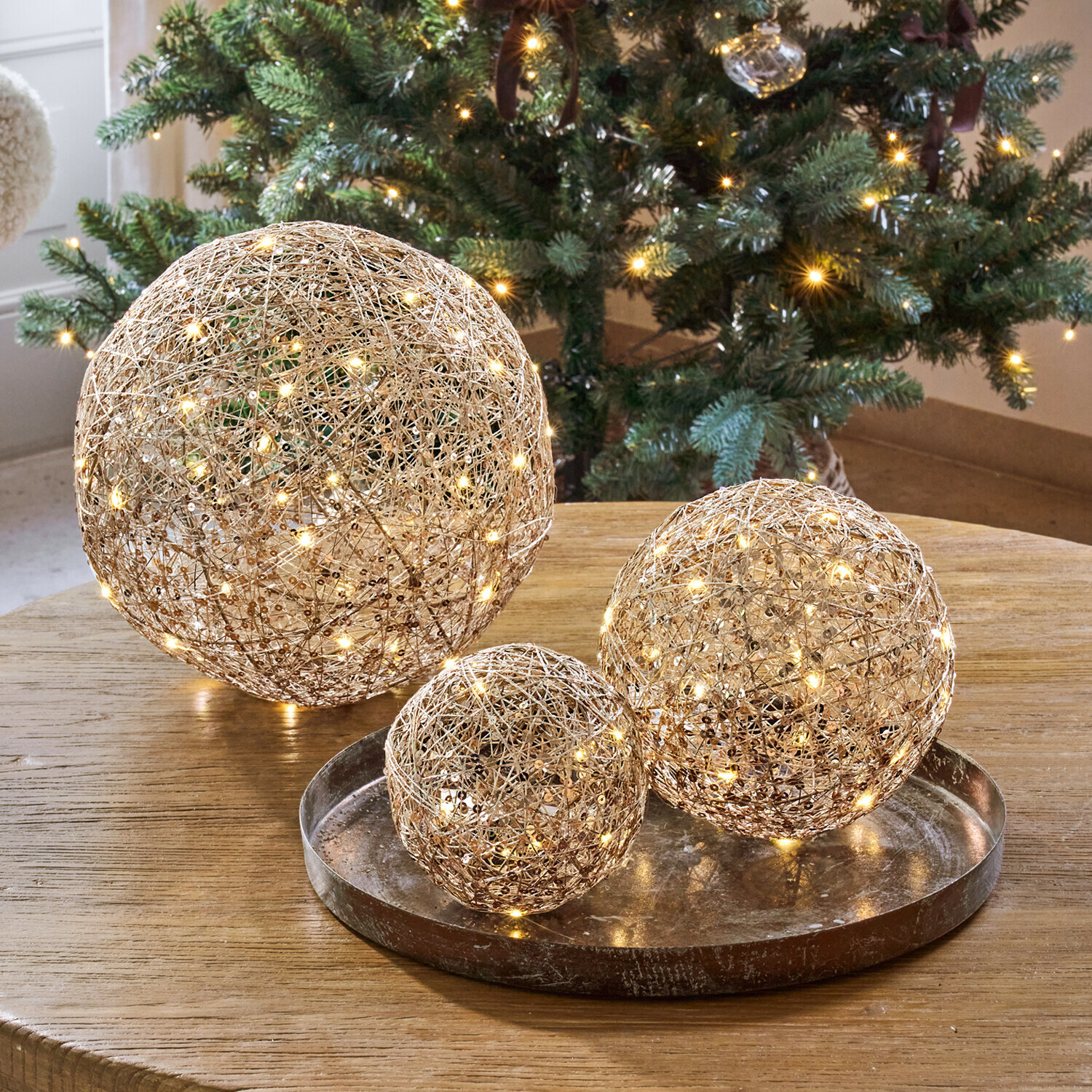 Lot de 3 boules à LED Casaglam