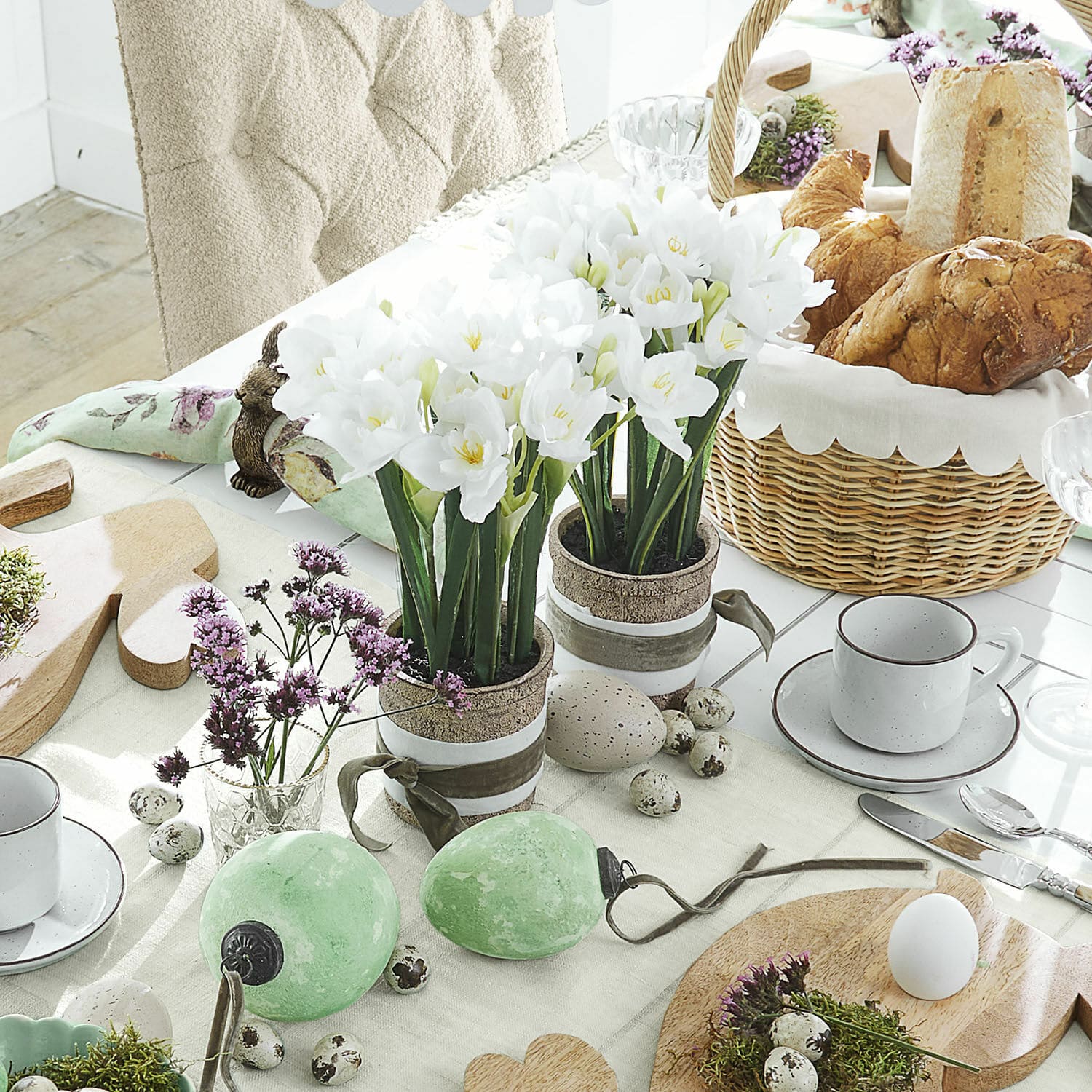 Lot de 2 fleurs décoratives Soralen