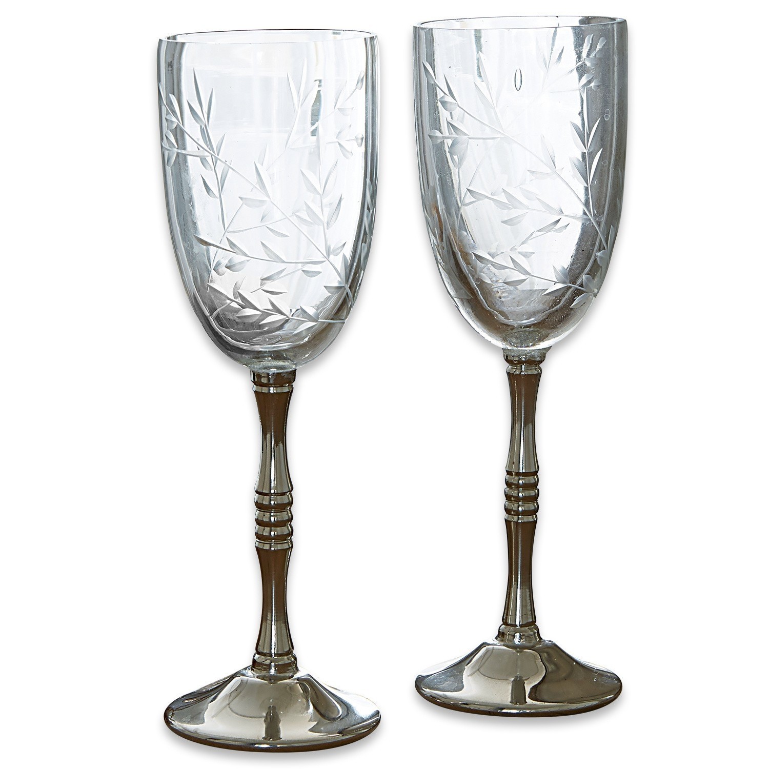 Lot de 2 verres à vin Mérial