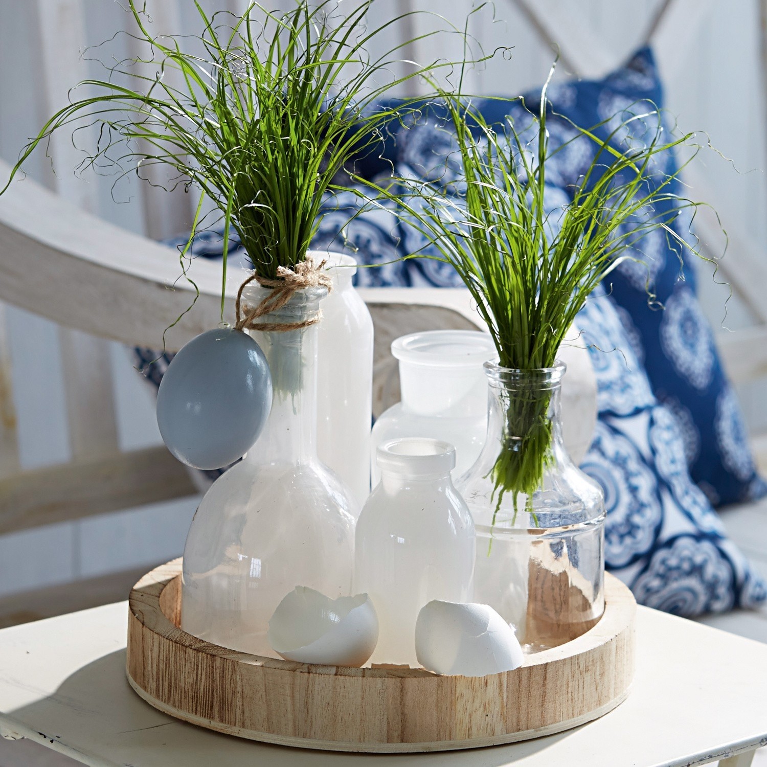 Plateau avec vases Edeline