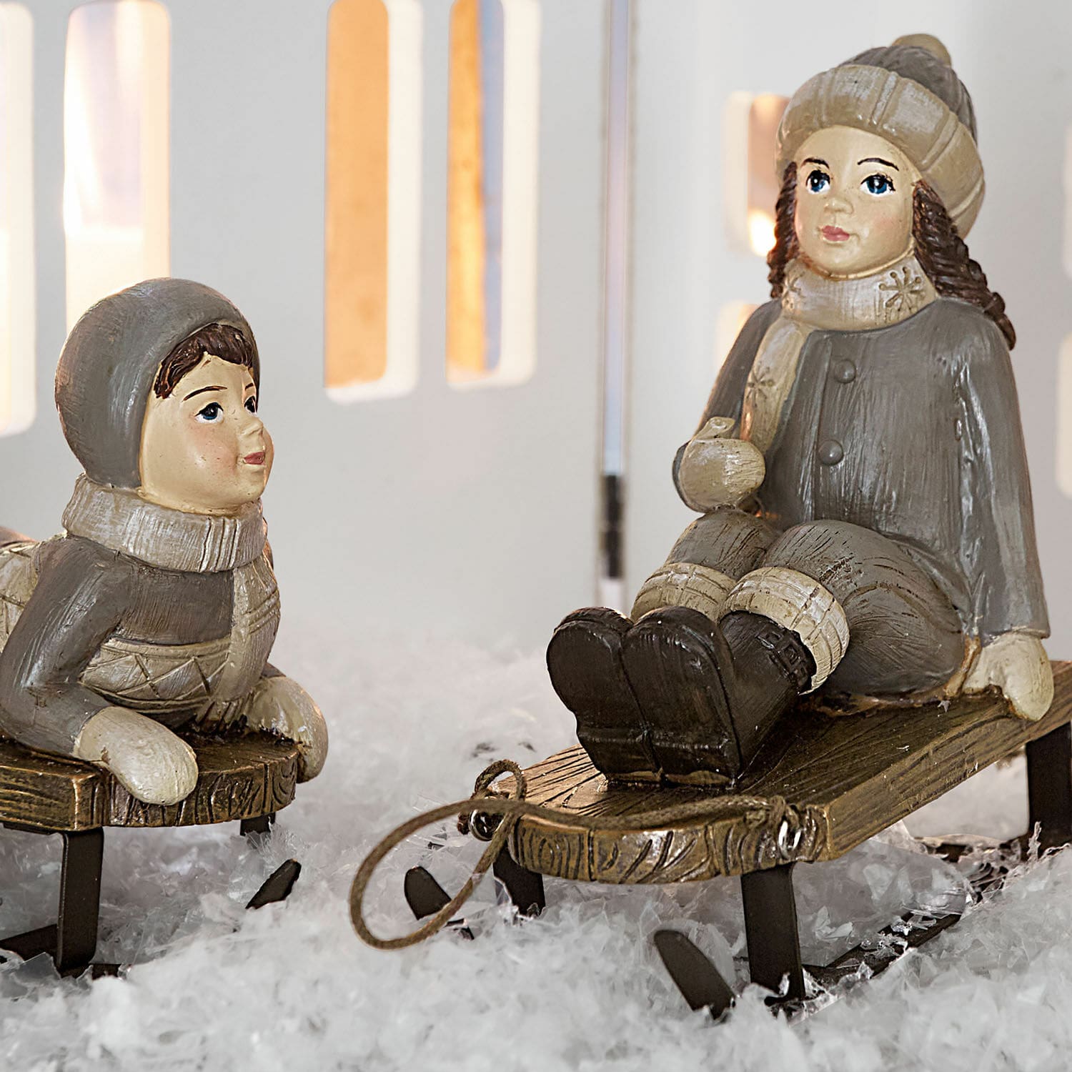 Lot de 2 figurines décoratives Xavienne