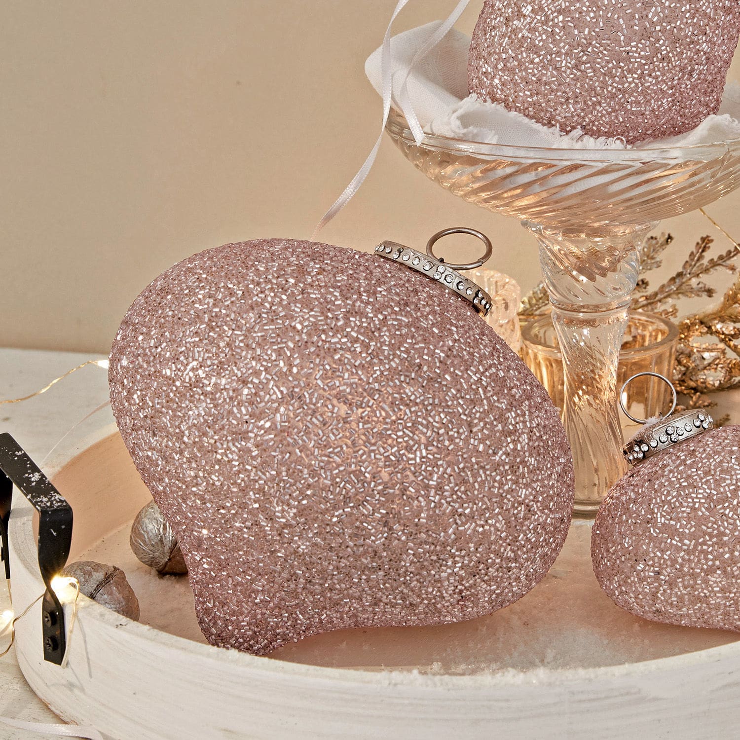 Lot de 3 boules de Noël Milvois