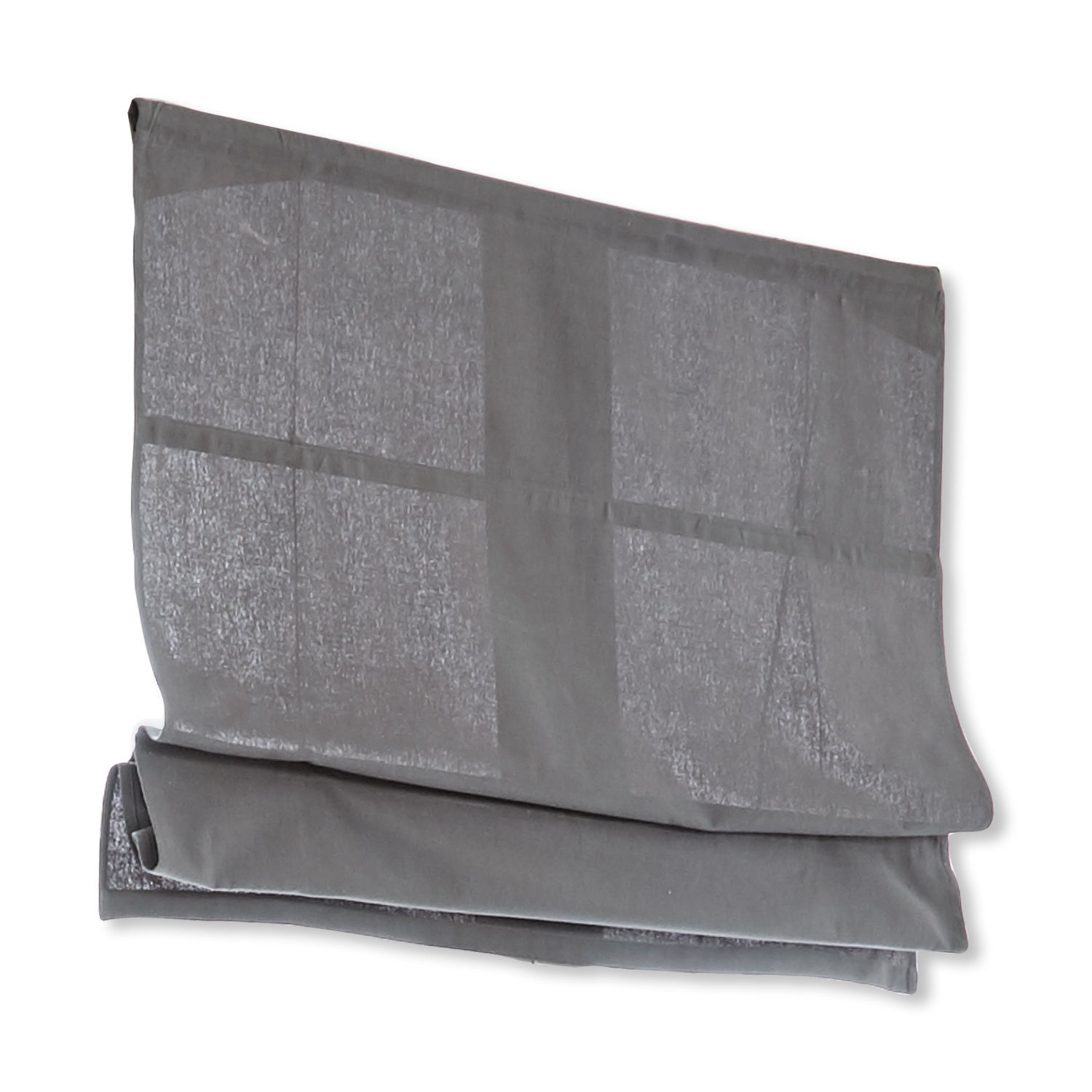 gris Store plissé gris en tissu semi-transparent, protection pratique pour fenêtre intérieure