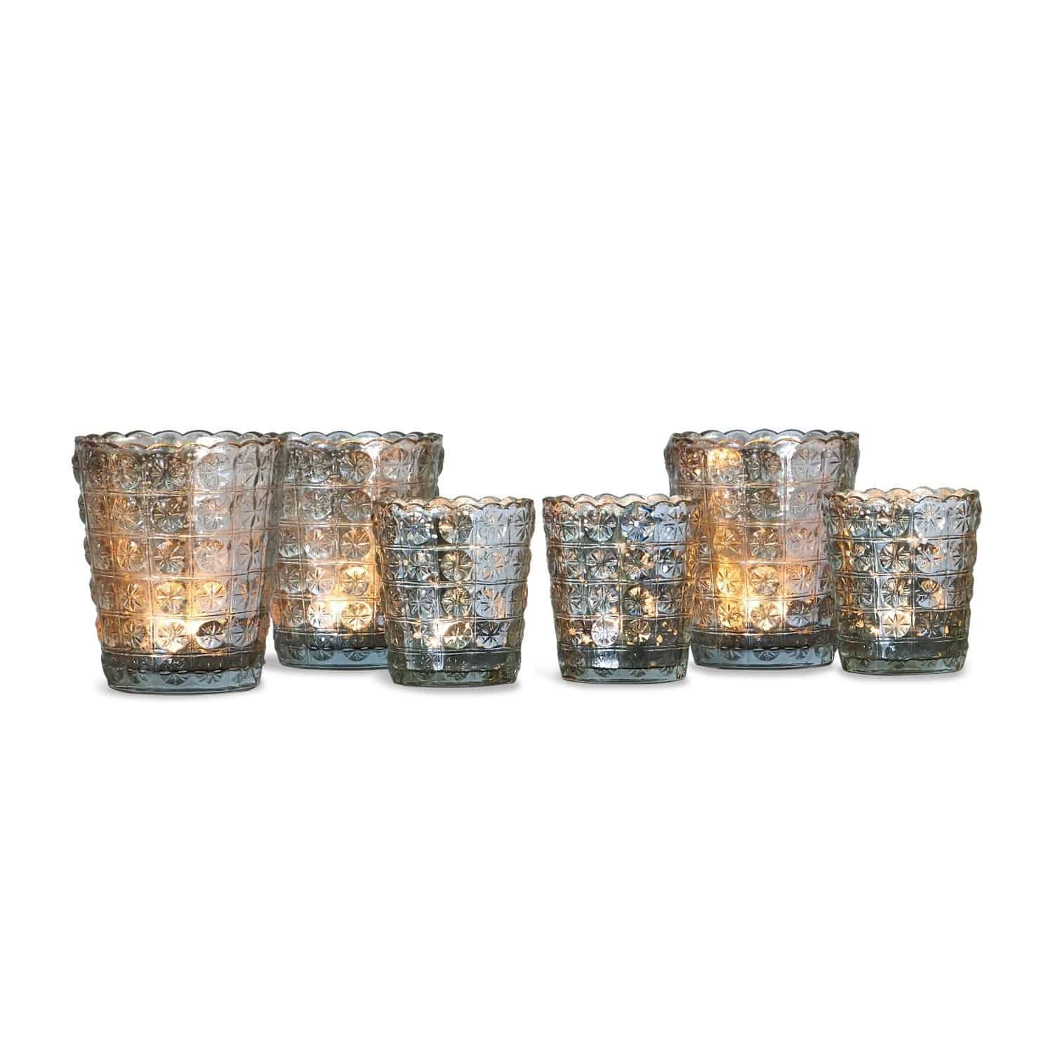 Lot de 6 photophores Dairine