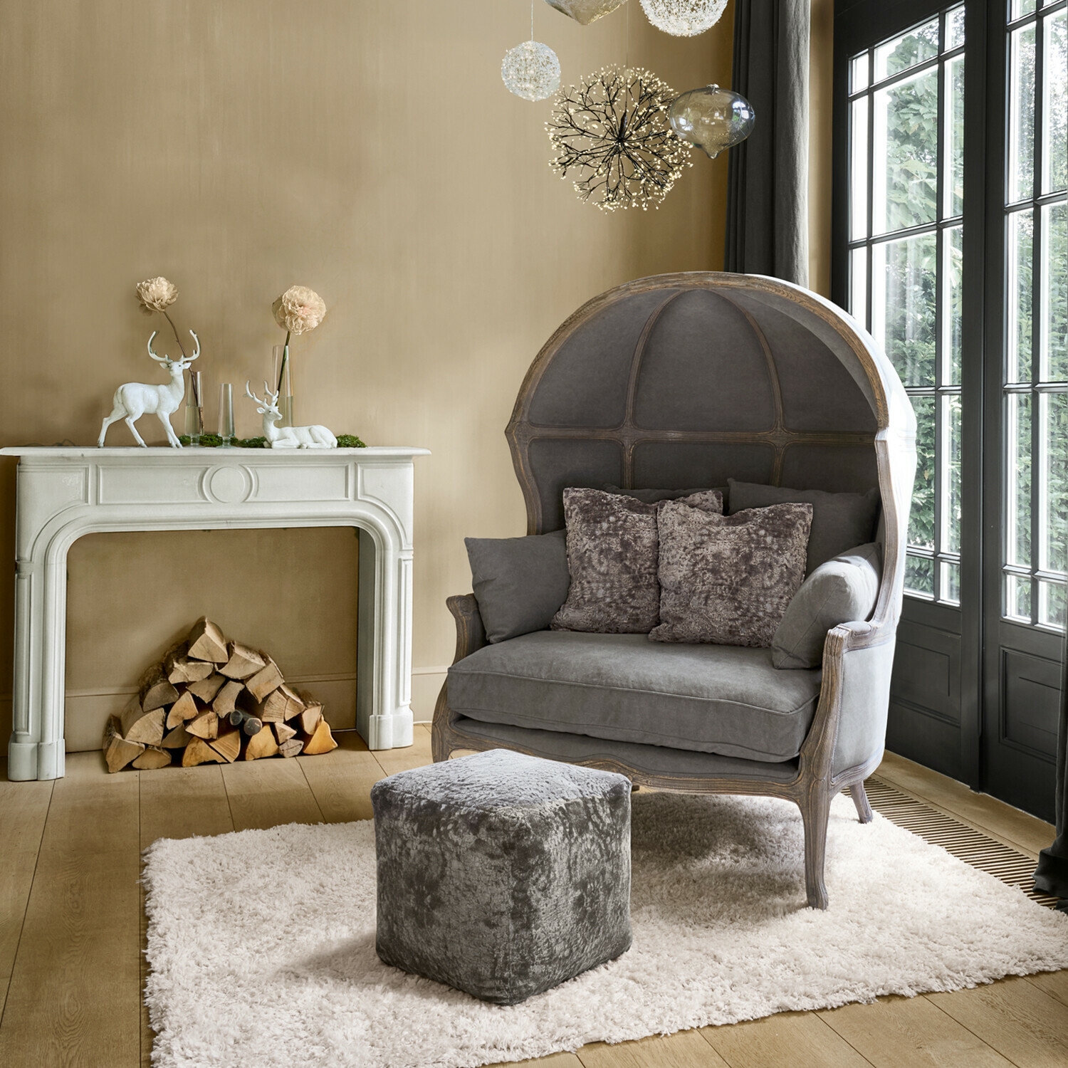 Lot de 2 cerfs décoratifs Kelonne